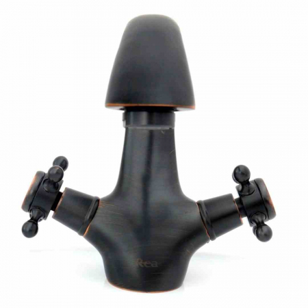 Baterie chiuvetă culoare negru mat înălțime 16.5 cm material alamă model Retro Old Black [2]