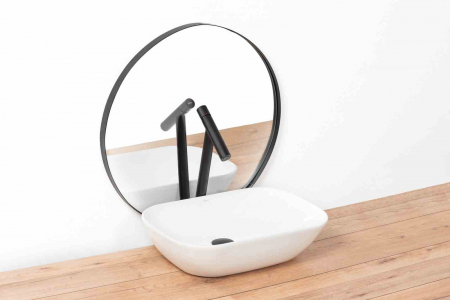 Baterie lavoar culoare neagră înălțime 40.5 cm material alamă model Zen Black [2]