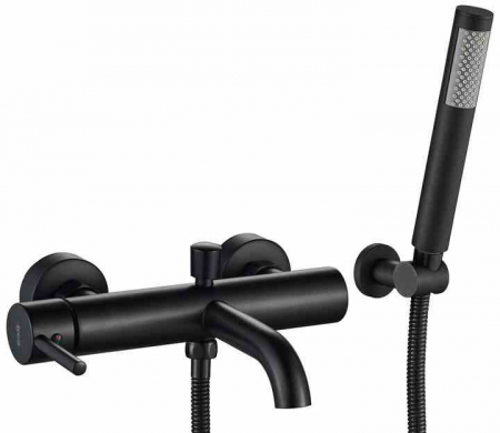 Baterie cadă culoare neagră înălțime 4.5 cm material alamă model Lungo Black