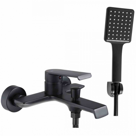 Baterii cadă - Baterie cadă culoare neagră înălțime 10 cm material alamă/ABS model Hass Black