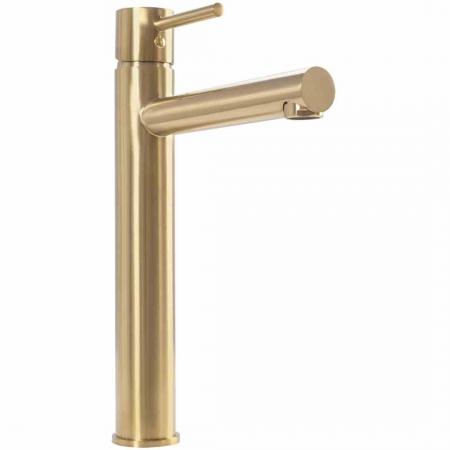 Baterie chiuvetă culoare auriu periat înălțime 31.5 cm material alamă model Tess Gold Brushed High [2]