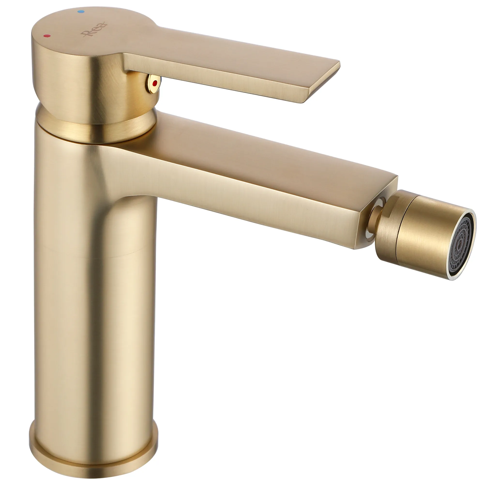 Baterii bideu - Baterie bideu culoare auriu periat înălțime 16 cm material alamă model Argus Brushed Gold