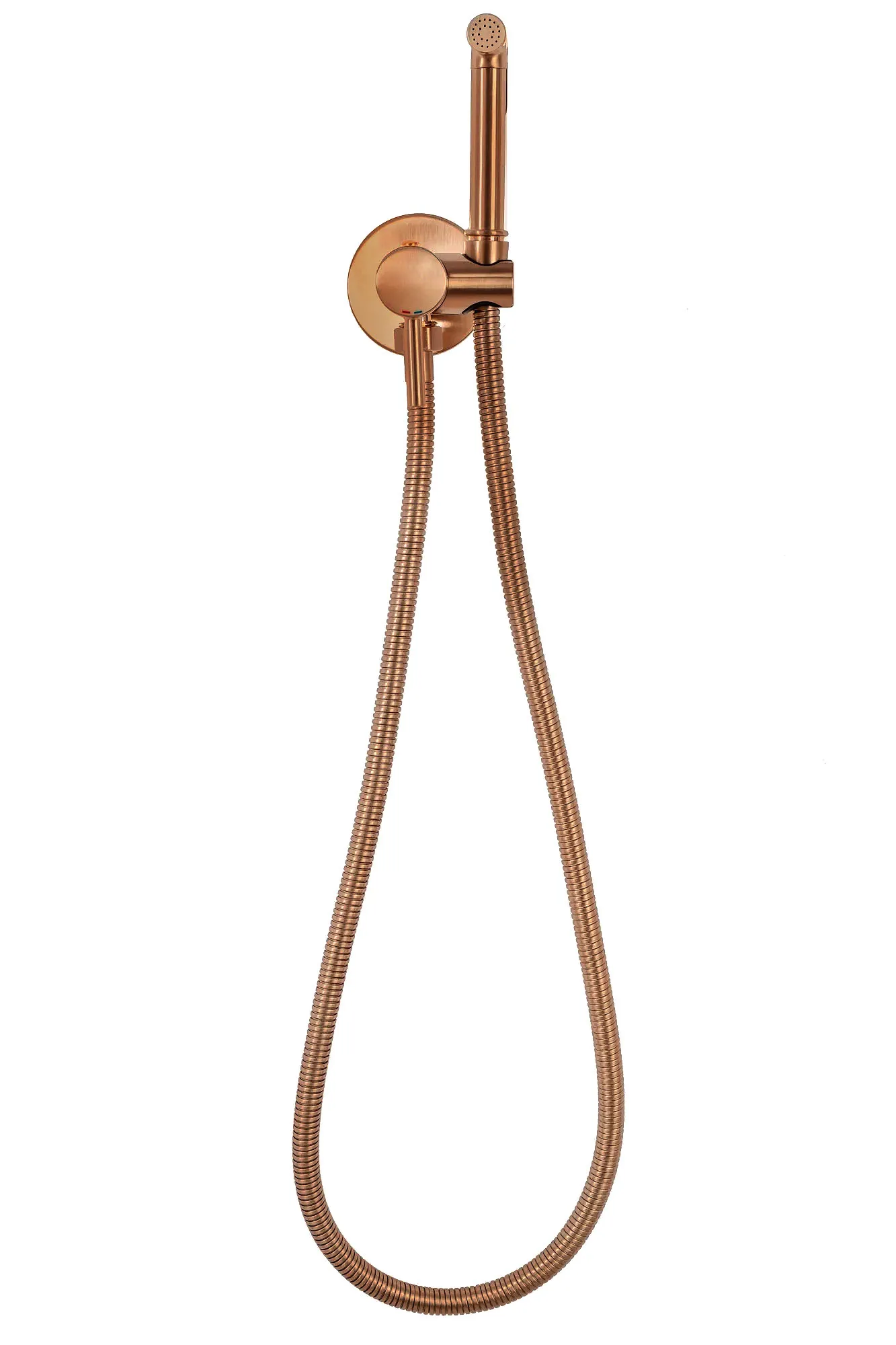 Baterie bideu culoare cupru periat material alamă model Lungo Loop Copper Brushed [4]