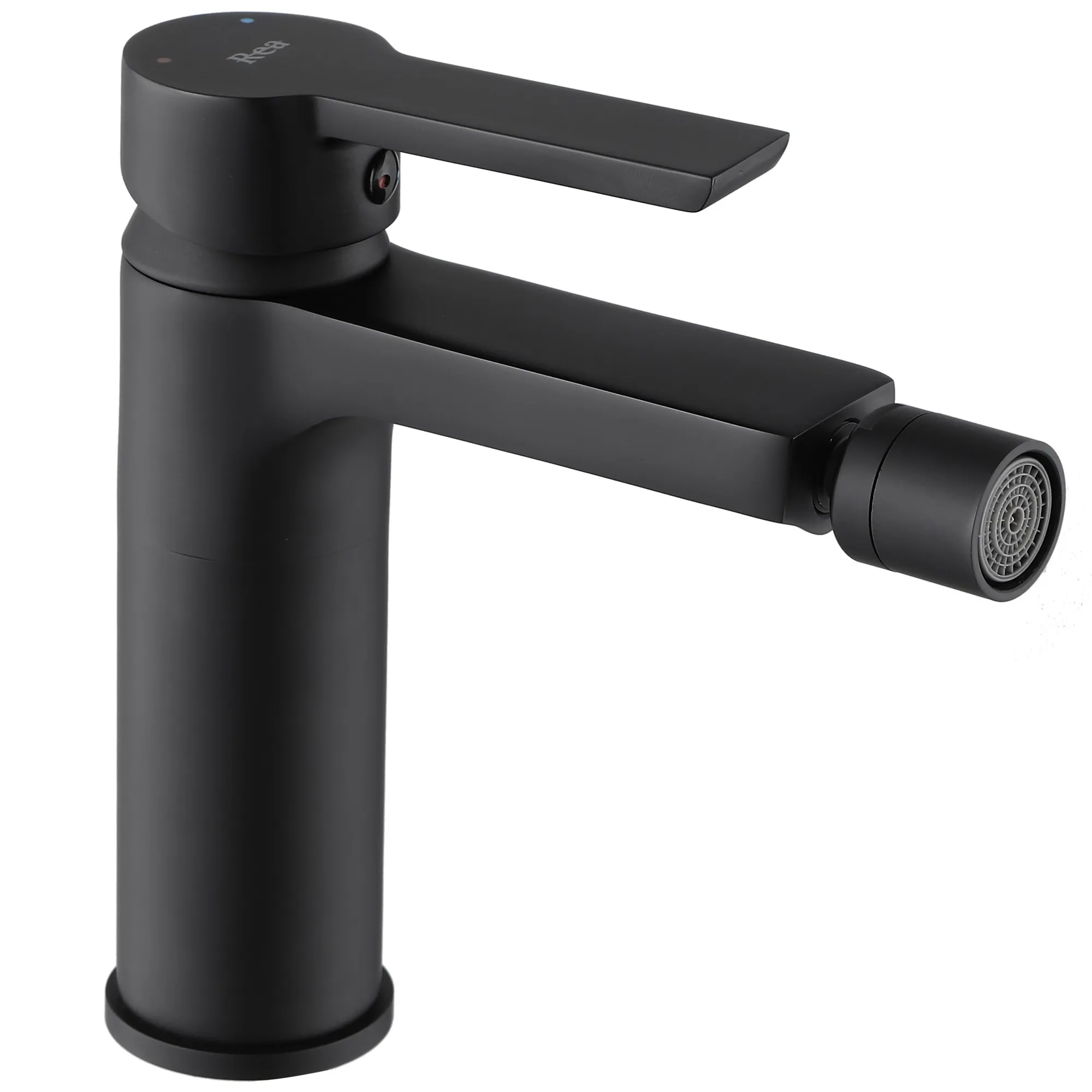 Baterii bideu - Baterie bideu culoare negru mat înălțime 16 cm material alamă model Argus Black Mat
