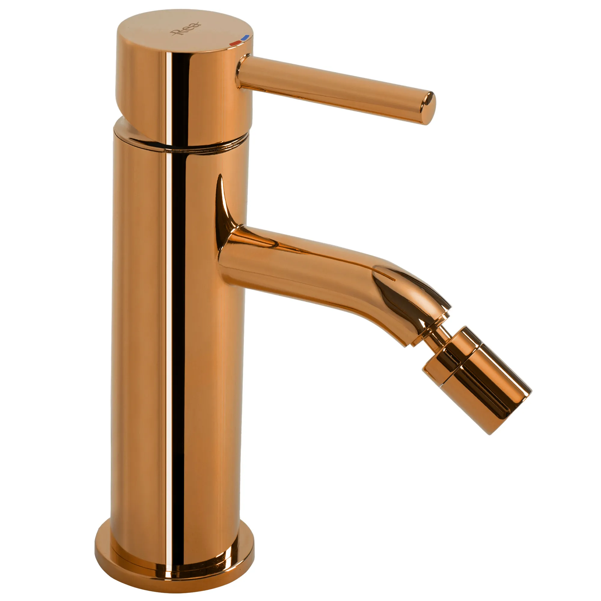Baterie bideu finisaj cupru înălțime 17 cm material alamă model Lungo Copper