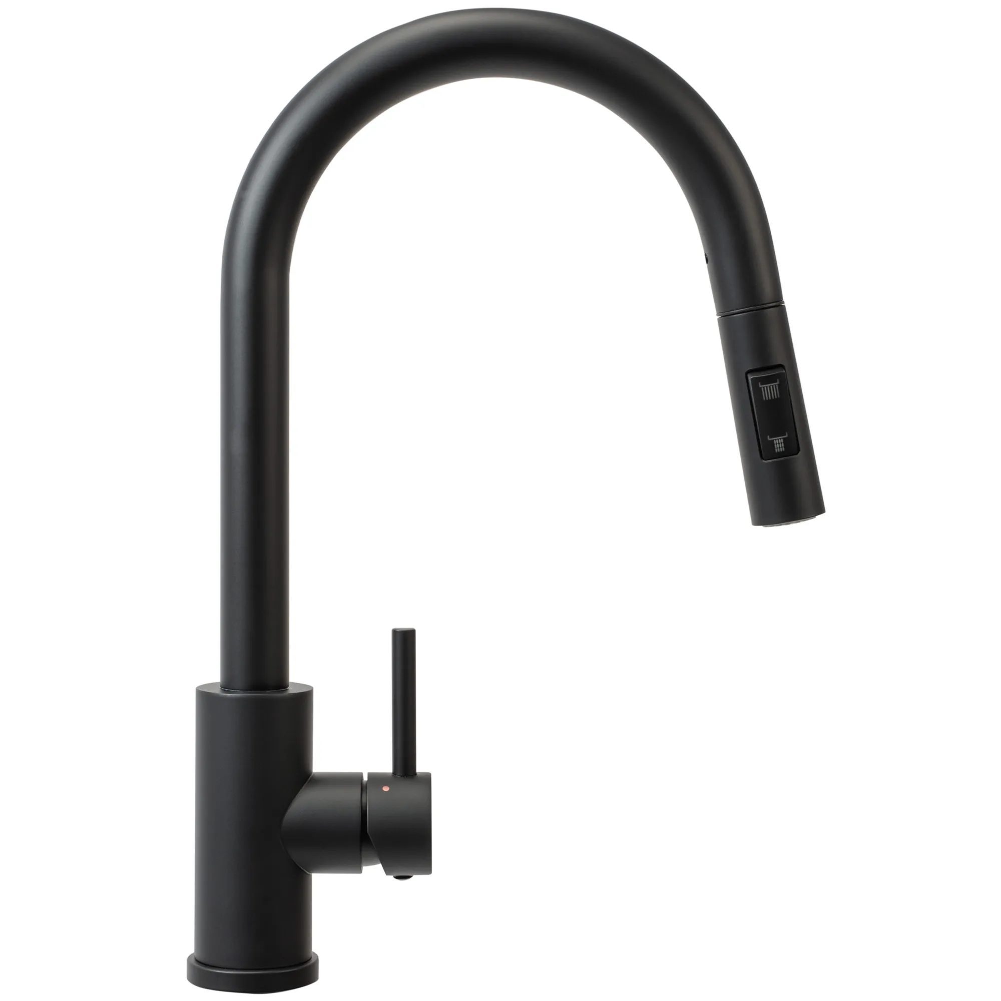 Baterie bucătărie culoare negru mat înălțime 39 cm material alamă model Fresh Black Mat [2]