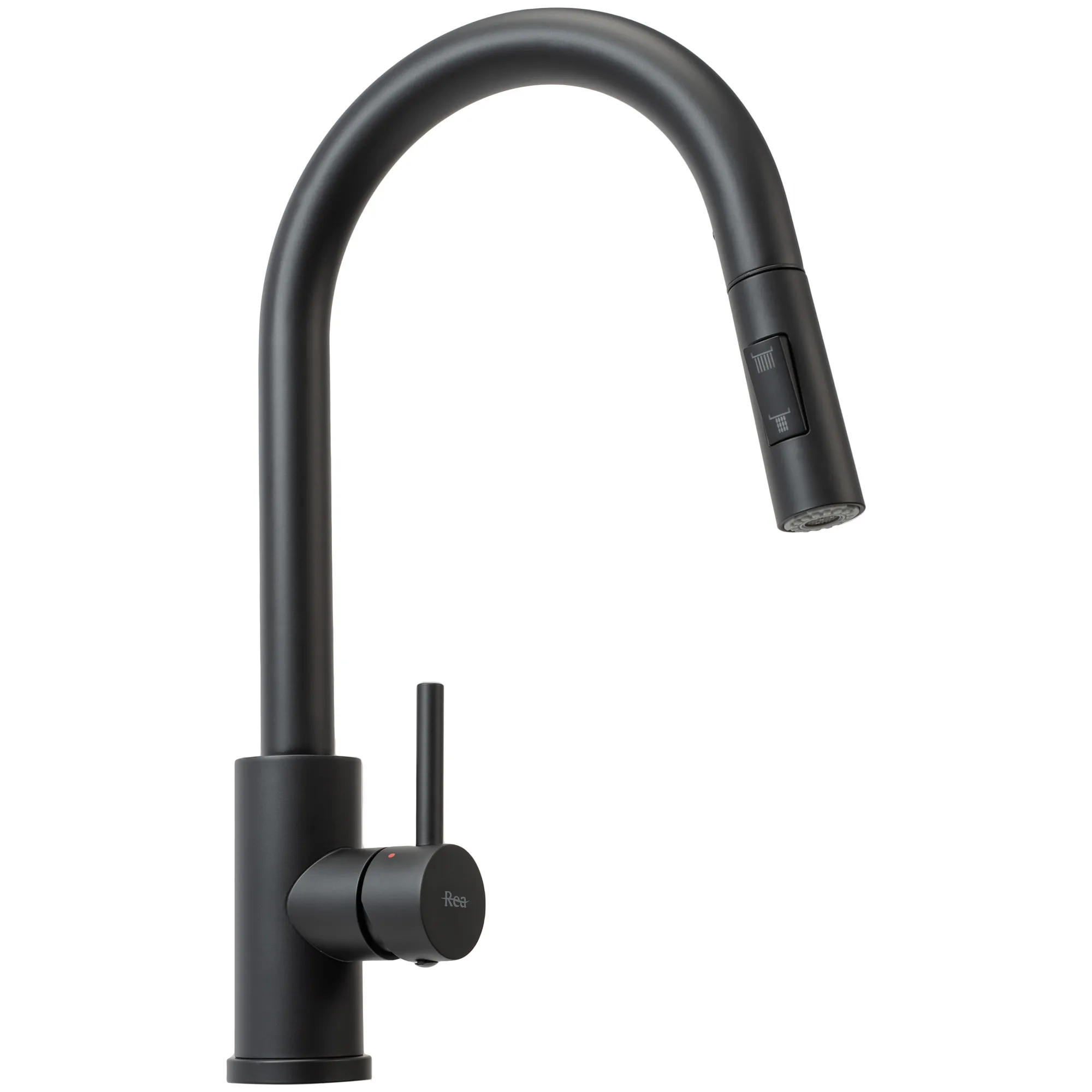 Baterie bucătărie culoare negru mat înălțime 39 cm material alamă model Fresh Black Mat [1]