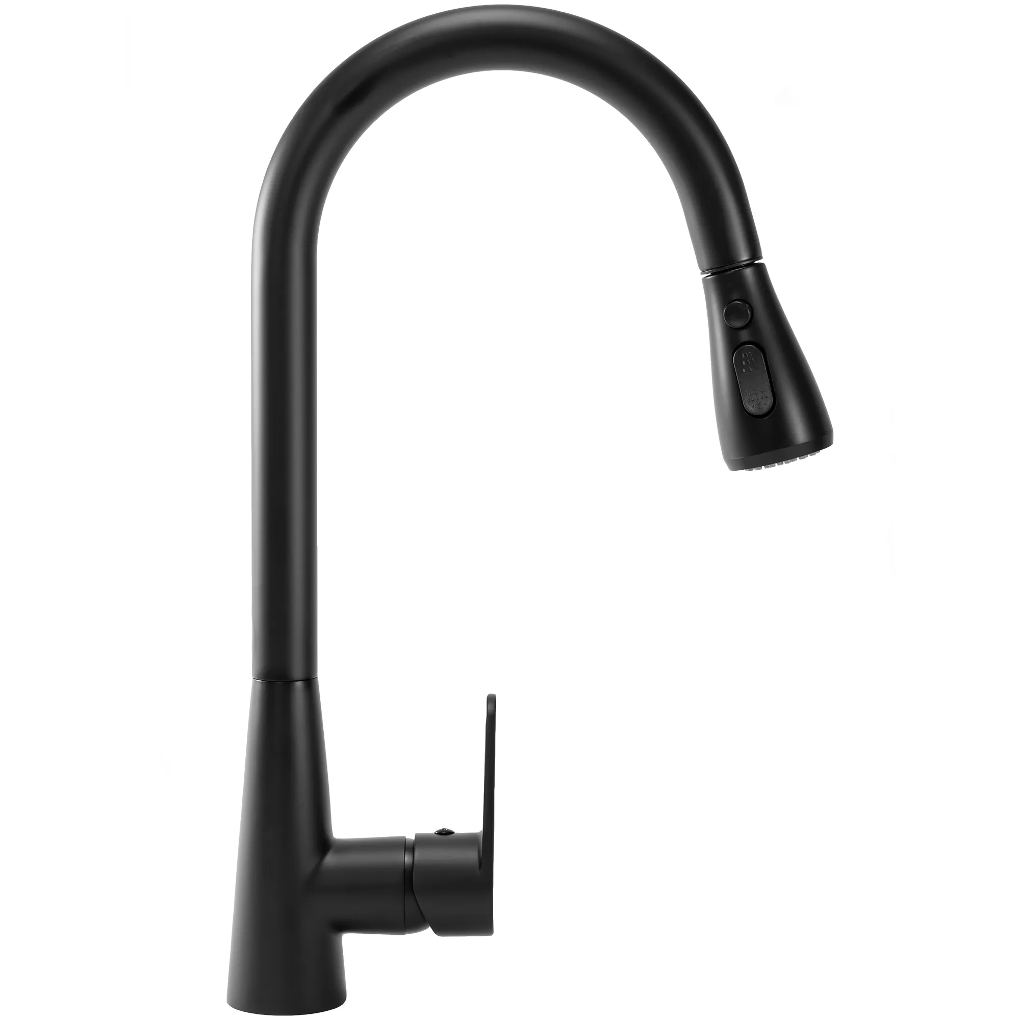 Baterie bucătărie culoare negru mat înălțime 43 cm material alamă model Mild Black Mat [2]