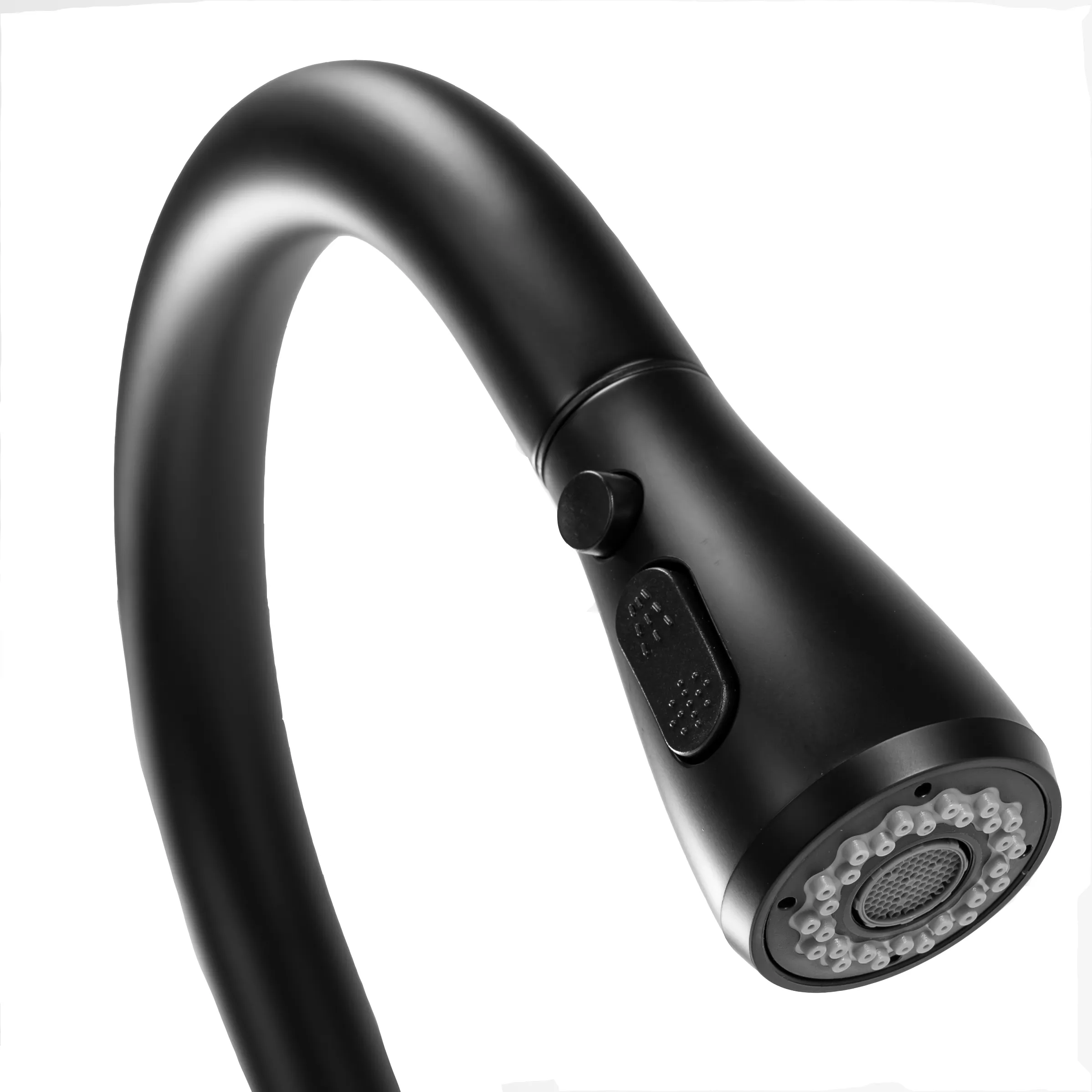 Baterie bucătărie culoare negru mat înălțime 43 cm material alamă model Mild Black Mat [3]