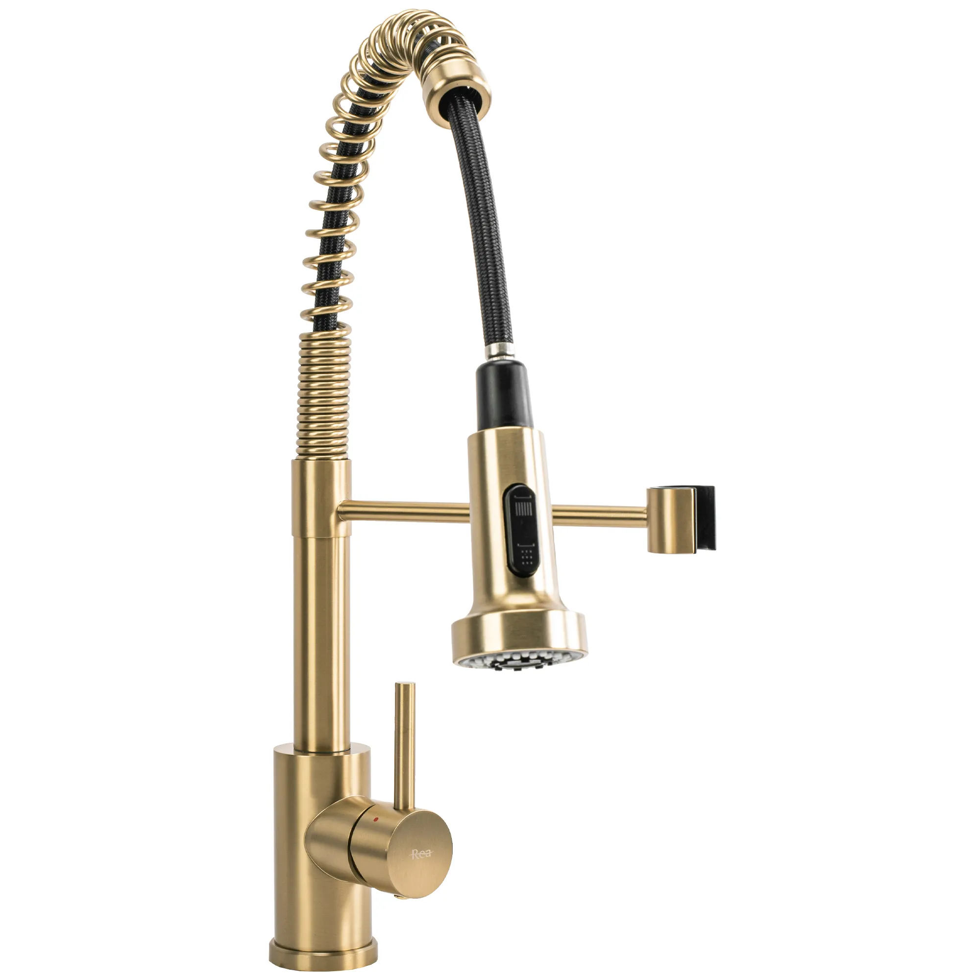 Baterie bucătărie culoare auriu periat înălțime 42 cm material alamă model Colin Brushed Gold [1]