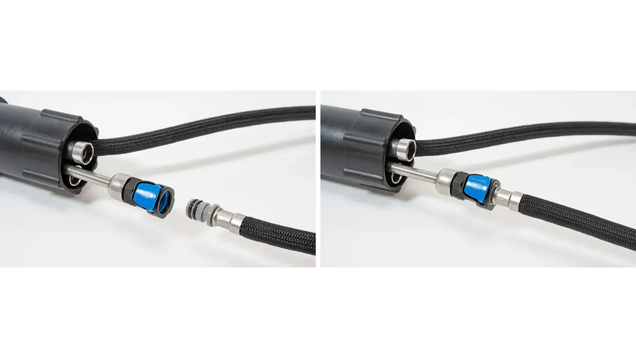 Baterie bucătărie culoare negru mat înălțime 43 cm material alamă model Mild Black Rose Gold [6]