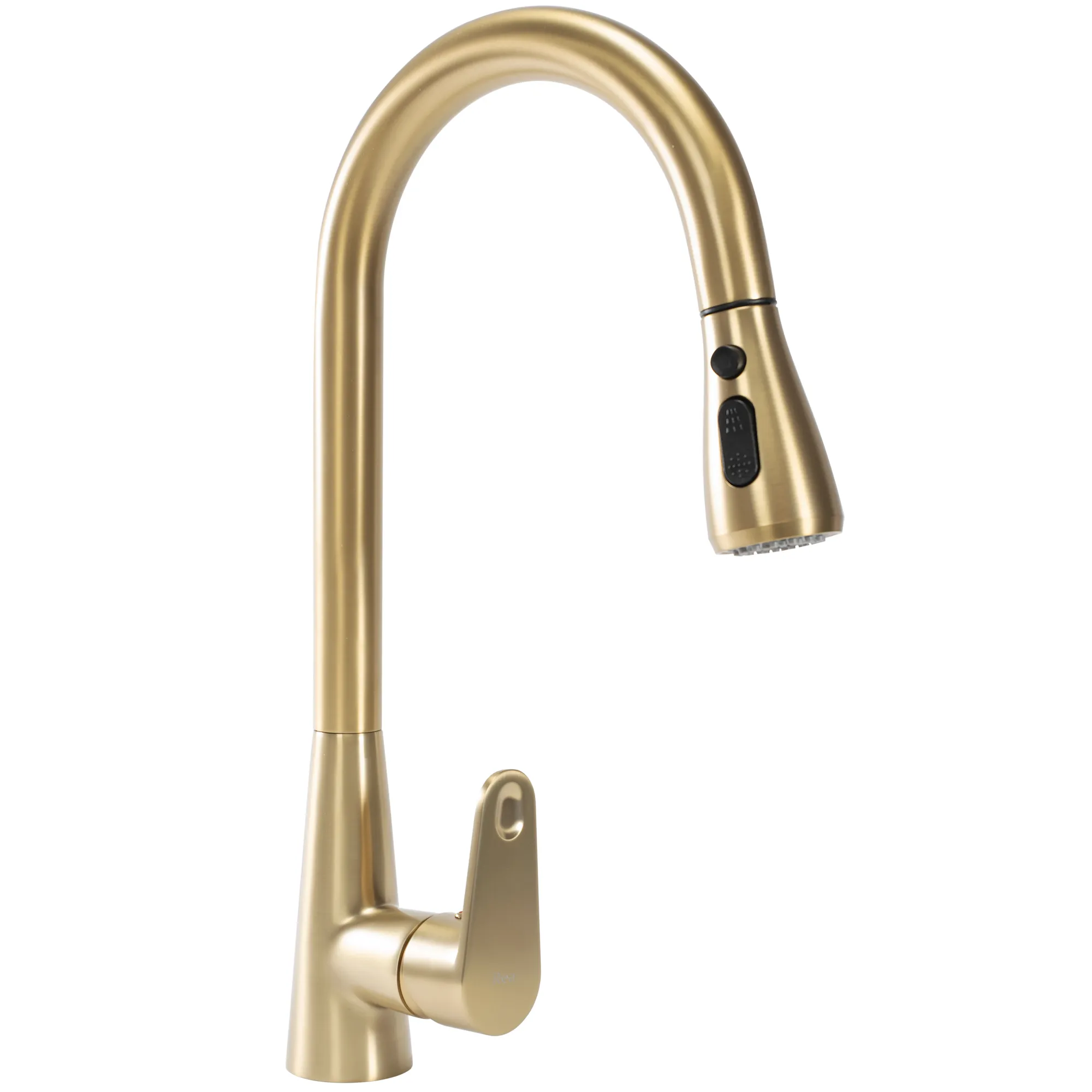 Baterii bucătărie - Baterie bucătărie culoare auriu periat înălțime 43 cm material alamă model Mild Gold Brushed