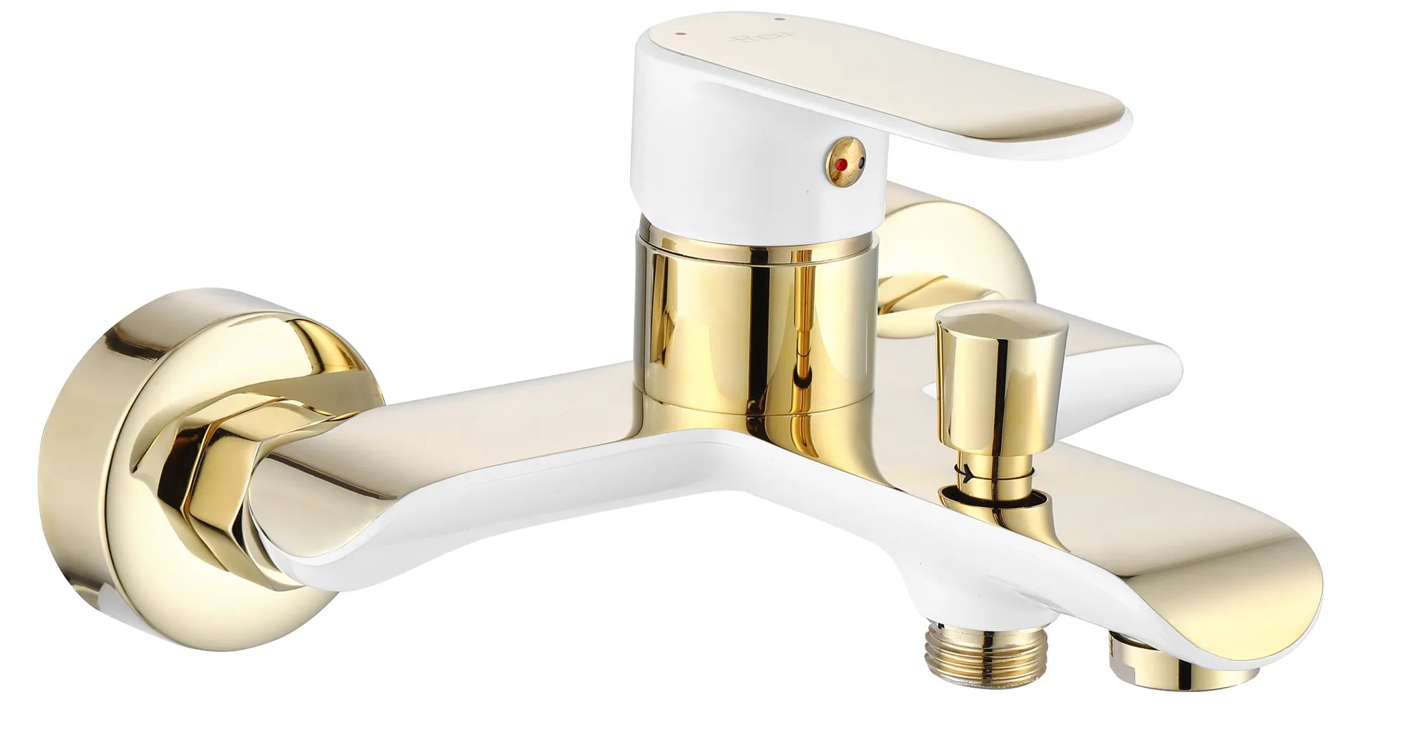 Baterie cadă culoare aurie înălțime 10.5 cm material alamă model Bloom White/Gold [1]