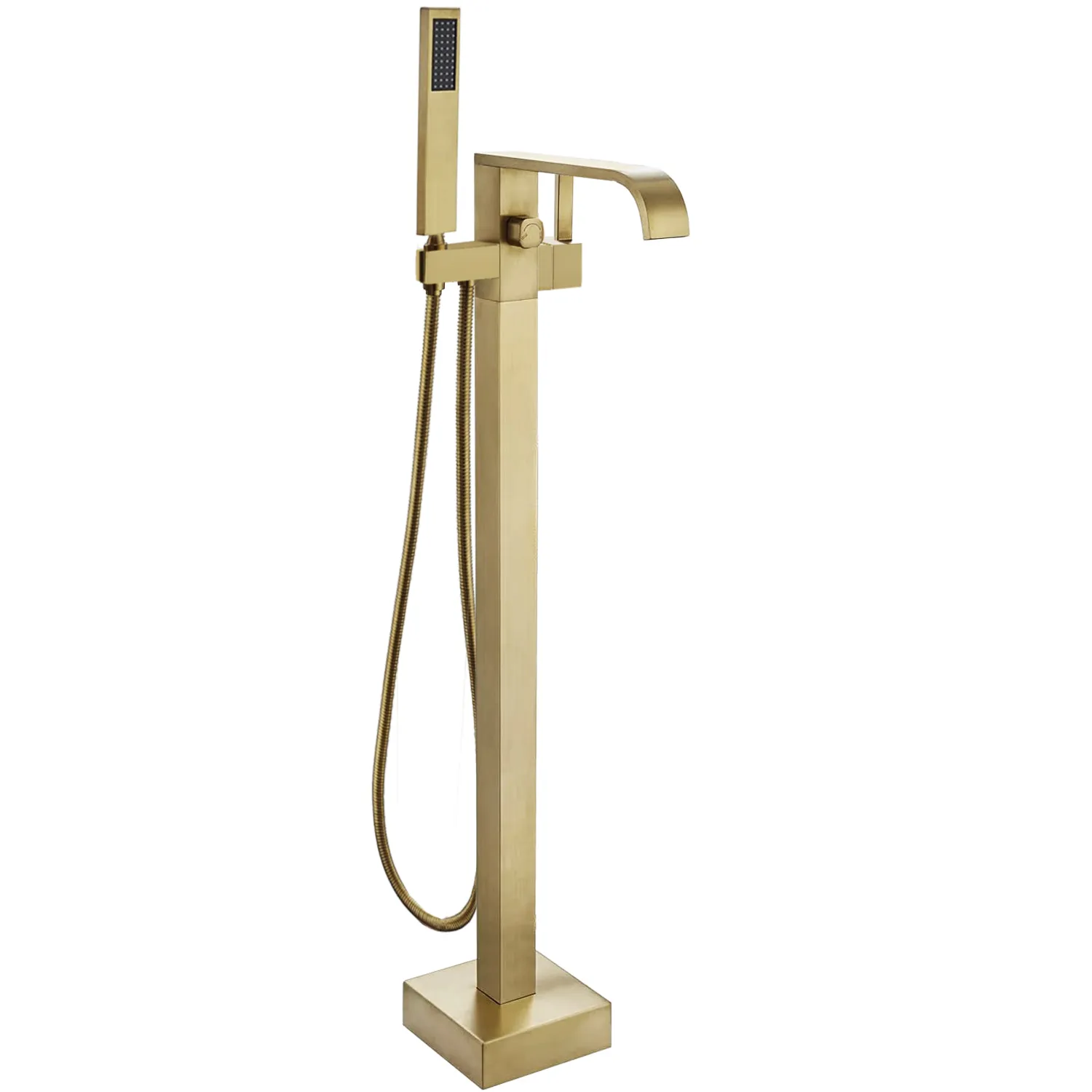 Baterie cadă de podea culoare auriu periat înălțime 112 cm material alamă model Carat Brushed Gold