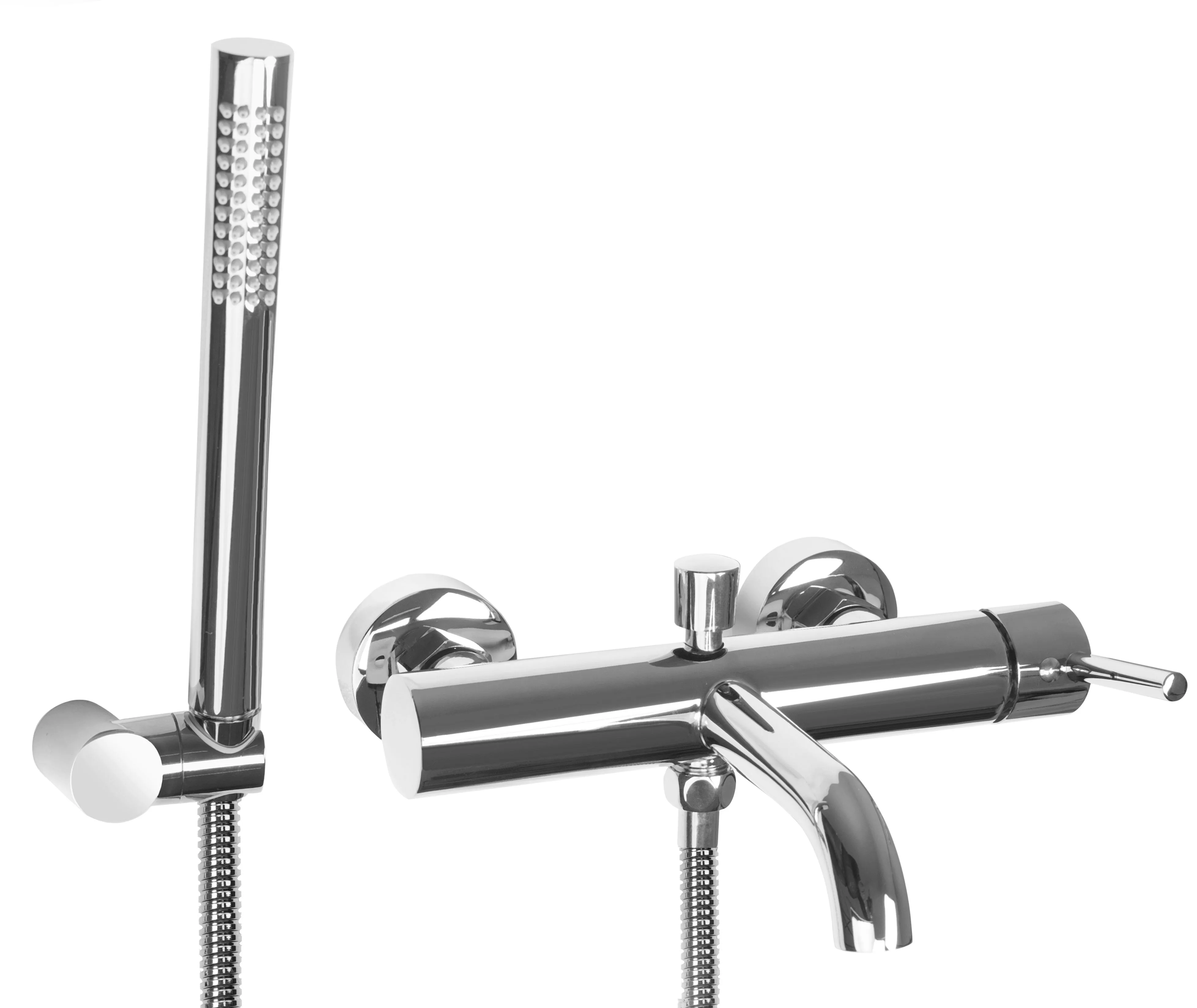 Baterii cadă - Baterie cadă culoare crom înălțime 4.5 cm material alamă model Lungo Chrome