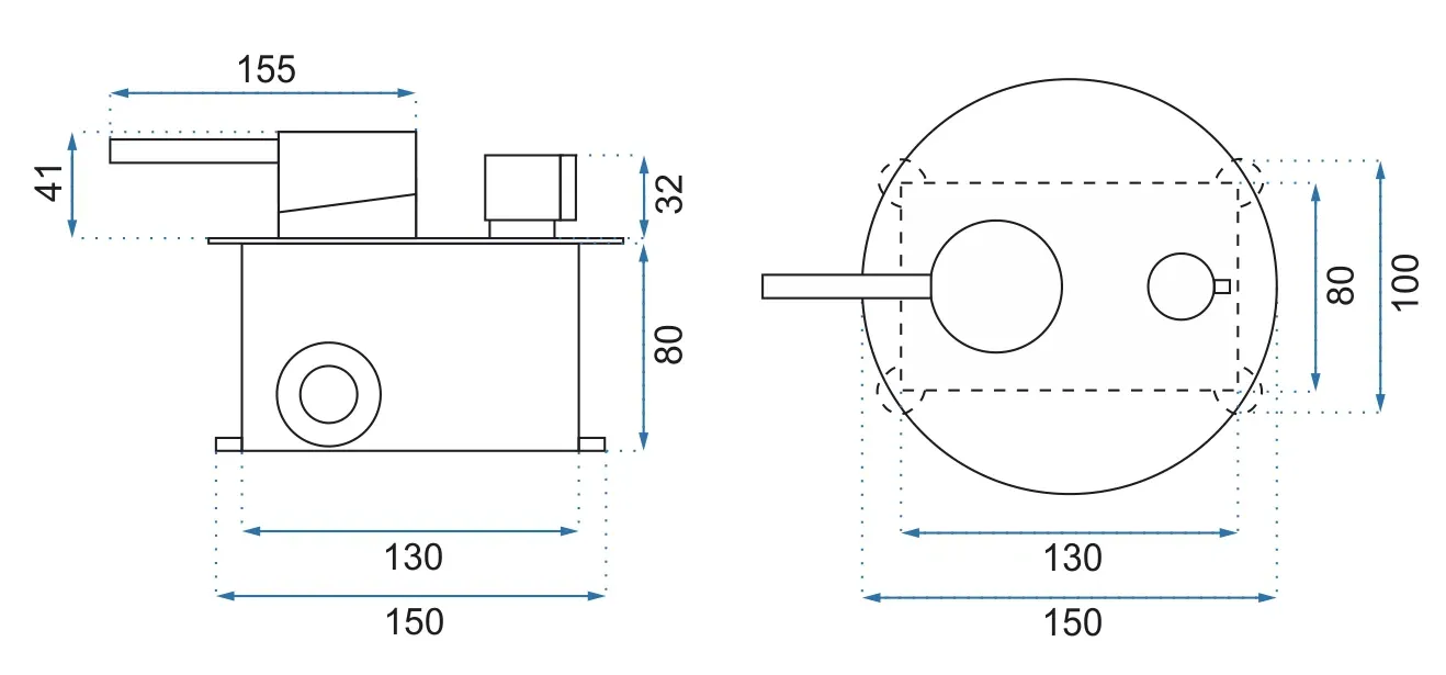 Baterie cadă culoare aurie înălțime 16 cm material alamă model Lungo Gold [4]