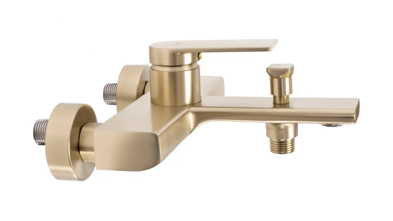 Baterie cadă culoare auriu periat înălțime 9.5 cm material alamă model Verso Gold Brushed [1]