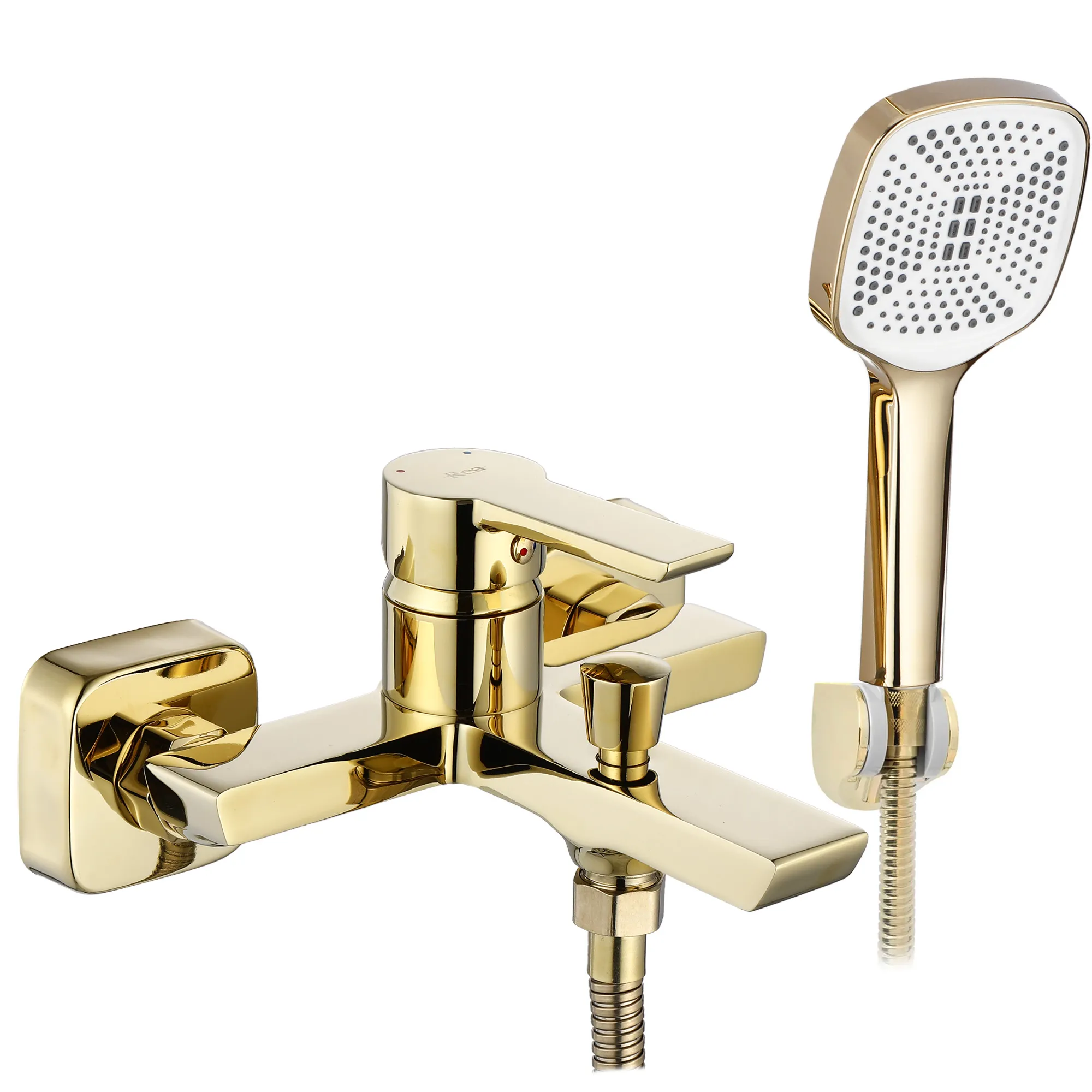TOATE PRODUSELE - Baterie cadă culoare auriu înălțime 10 cm material alamă/ABS model Argus Gold