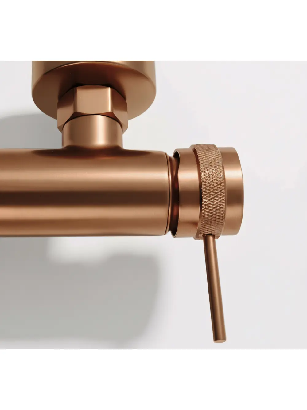 Baterie cadă culoare cupru periat înălțime 4.5 cm material alamă/ABS model Lungo Grip Brushed Copper [3]