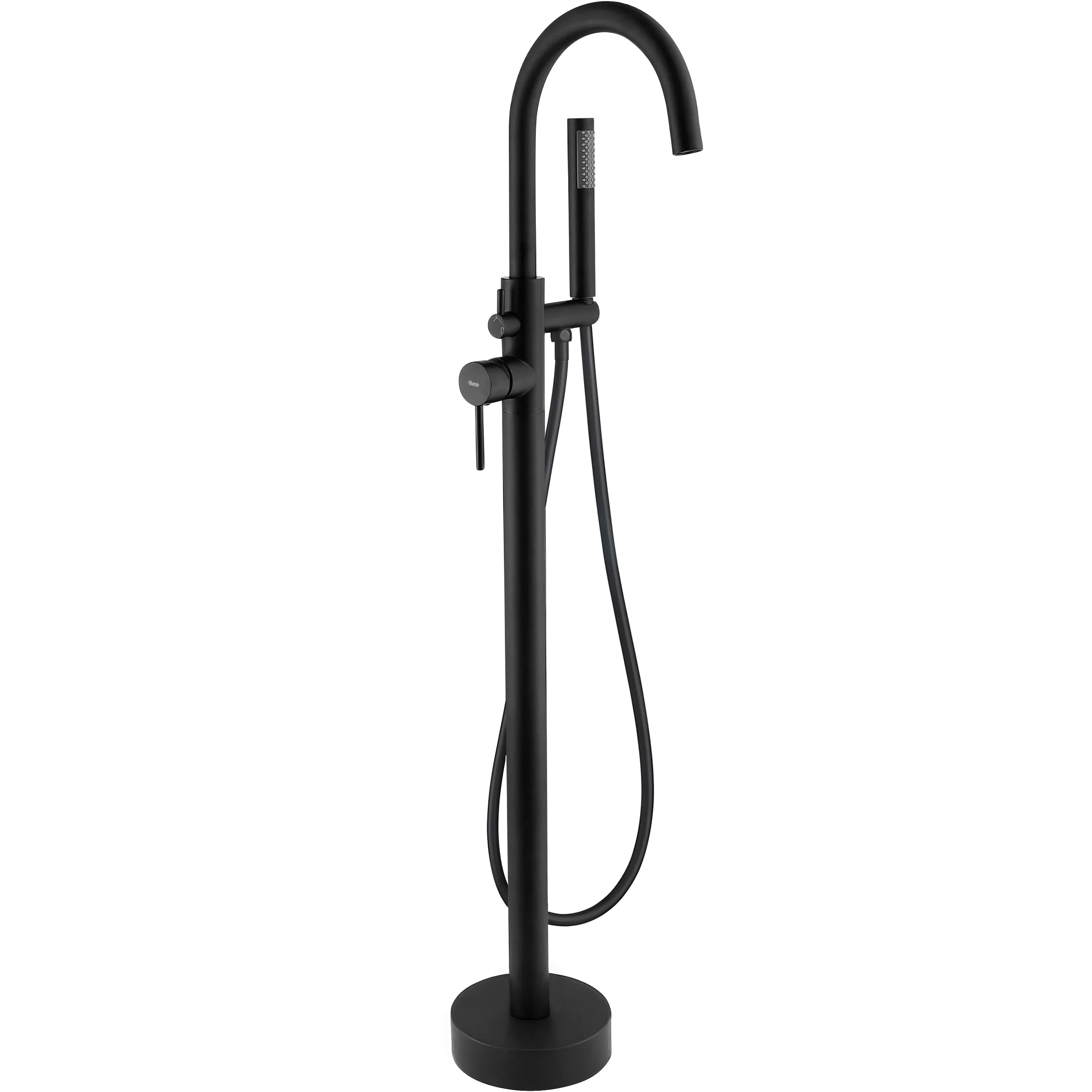 Baterii cadă - Baterie cadă de podea culoare negru mat înălțime 110 cm model Lungo Black Matt