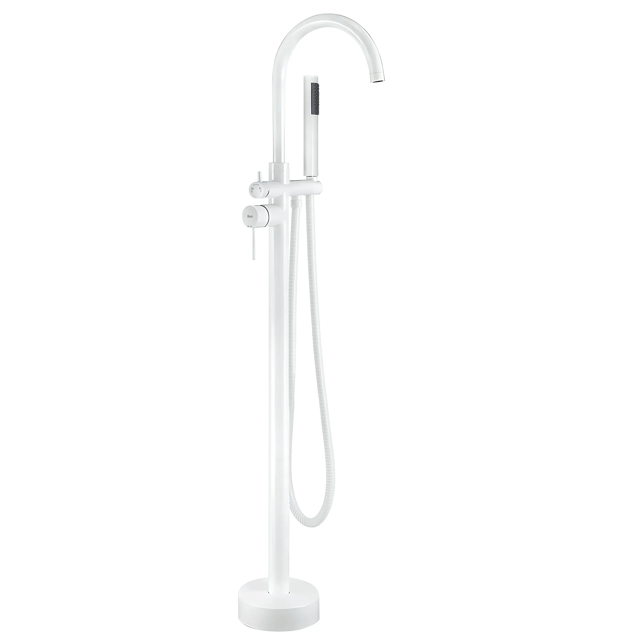 Baterii cadă - Baterie cadă de podea finisaj alb înălțime 110 cm model Lungo White