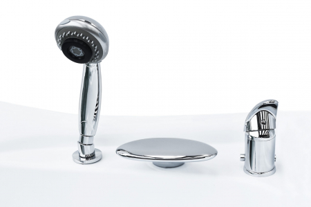 Baterii cadă - Baterie cadă tip cascadă culoare crom înălțime 24 cm material alamă model Waterfall Crom