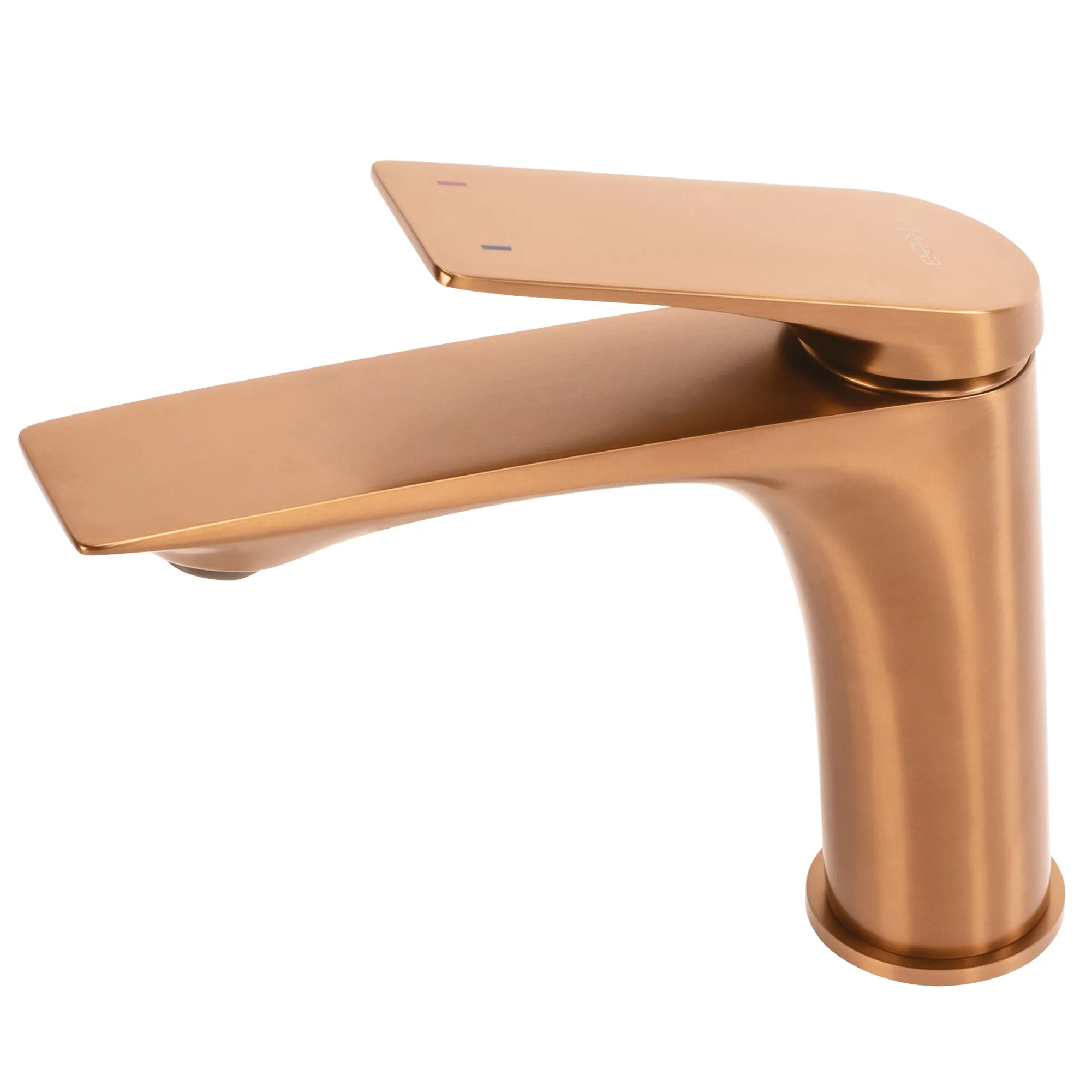 Baterie chiuvetă finisaj cupru periat înălțime 16 cm material alamă model Avalon Copper Brushed Low [2]