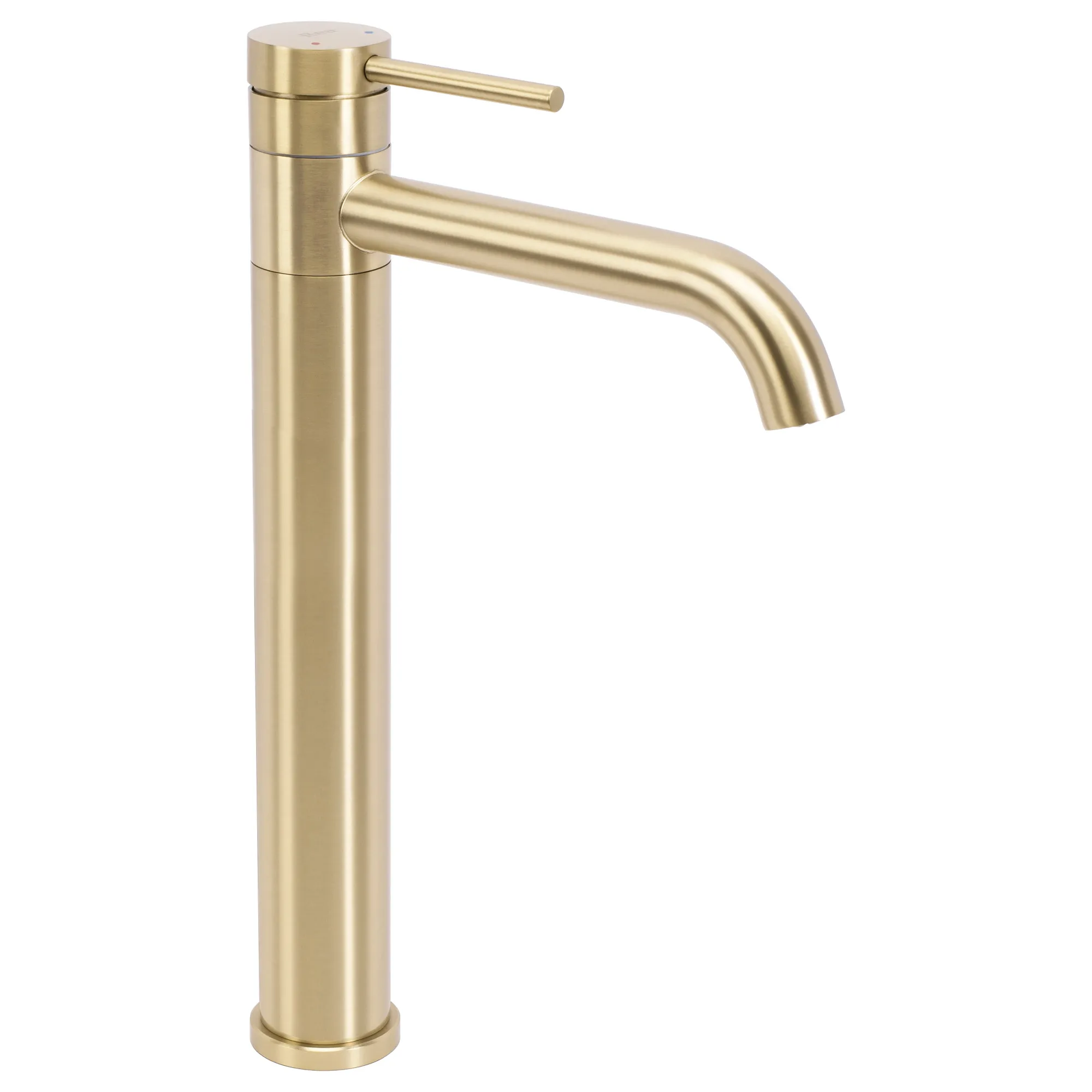 Baterii chiuvetă - Baterie chiuvetă culoare auriu periat înălțime 34 cm model Lungis Brush Gold Super High