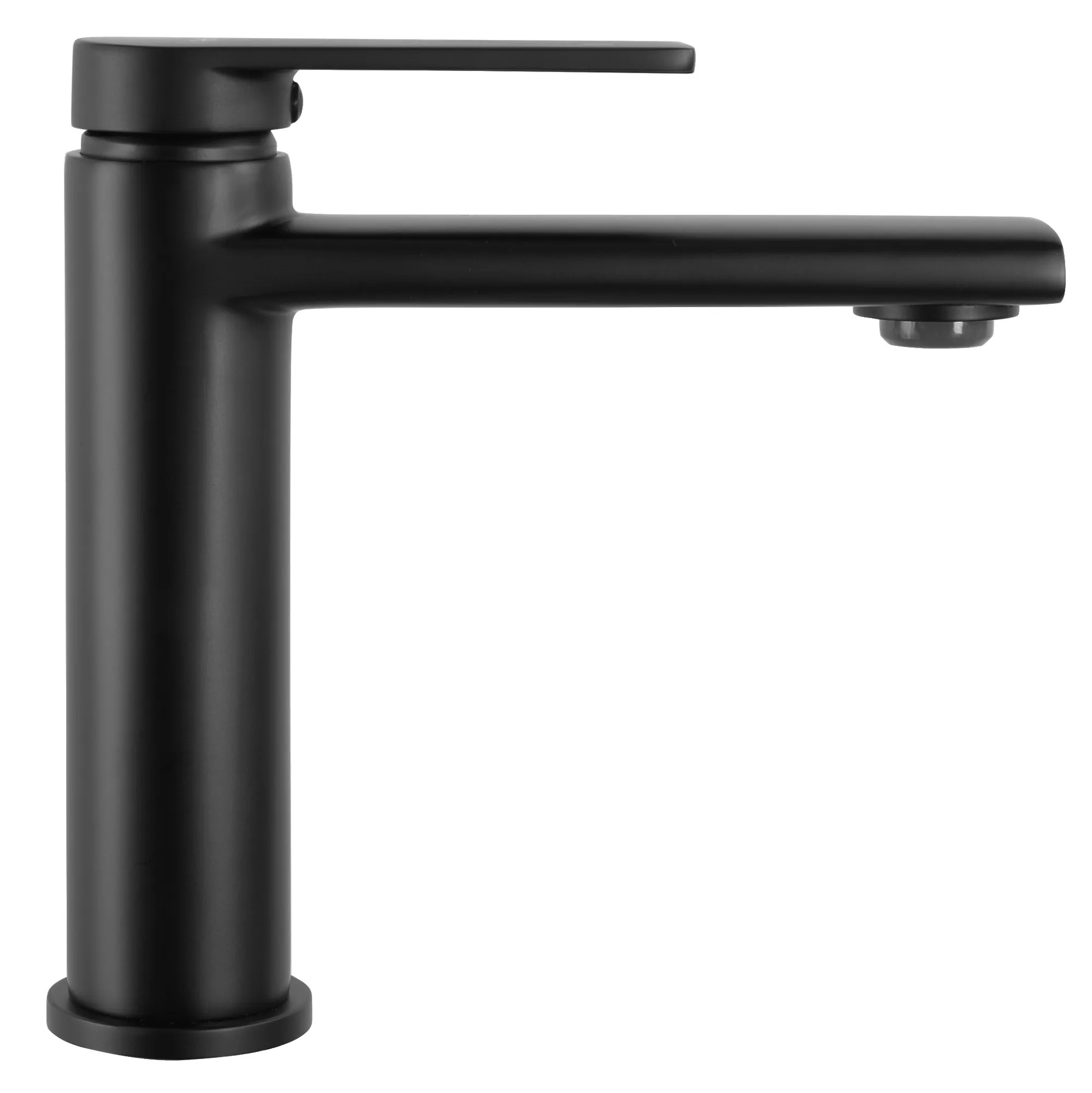 Baterie lavoar culoare negru mat înălțime 16 cm material alamă model Verso Black Mat Low [1]