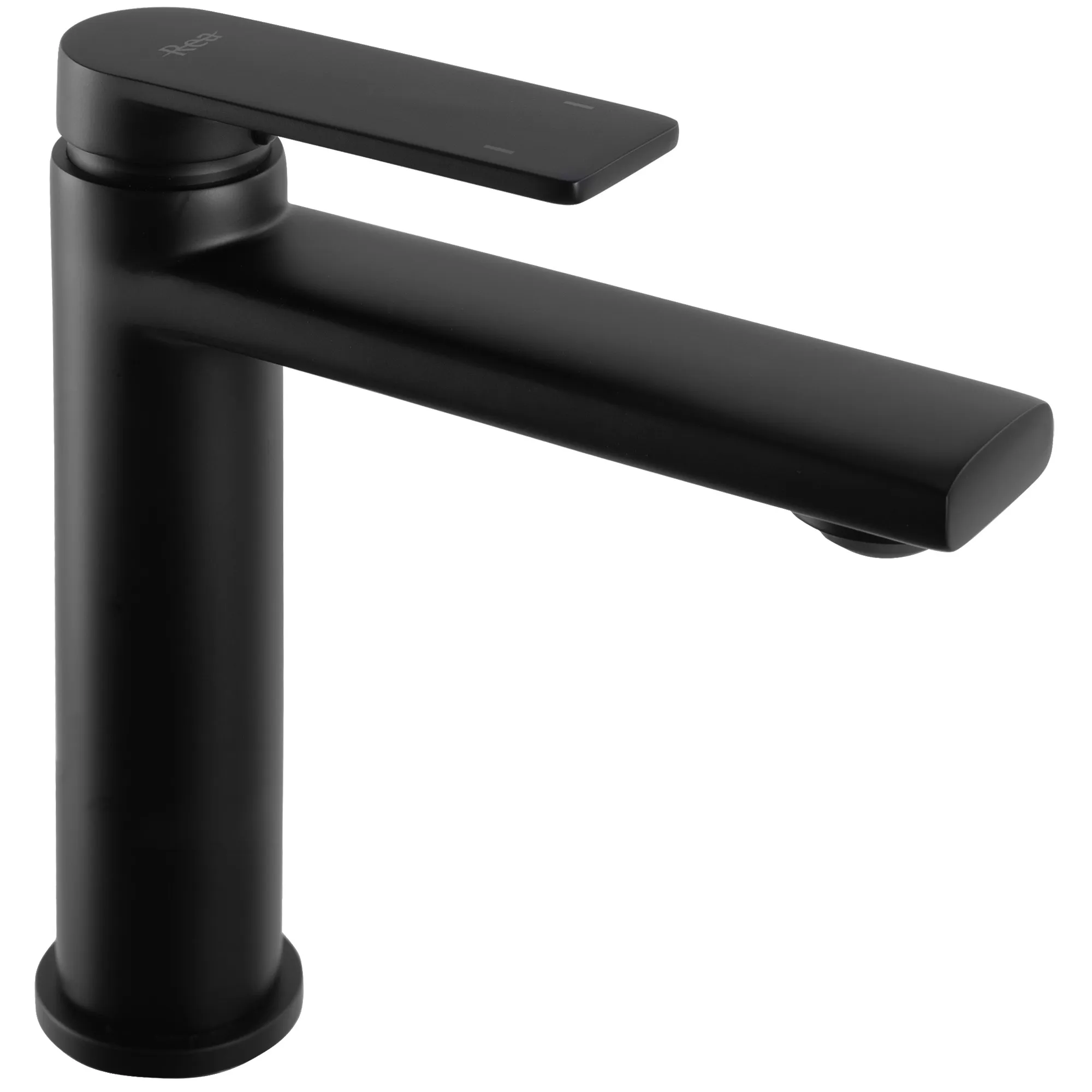 Baterie lavoar culoare negru mat înălțime 16 cm material alamă model Verso Black Mat Low