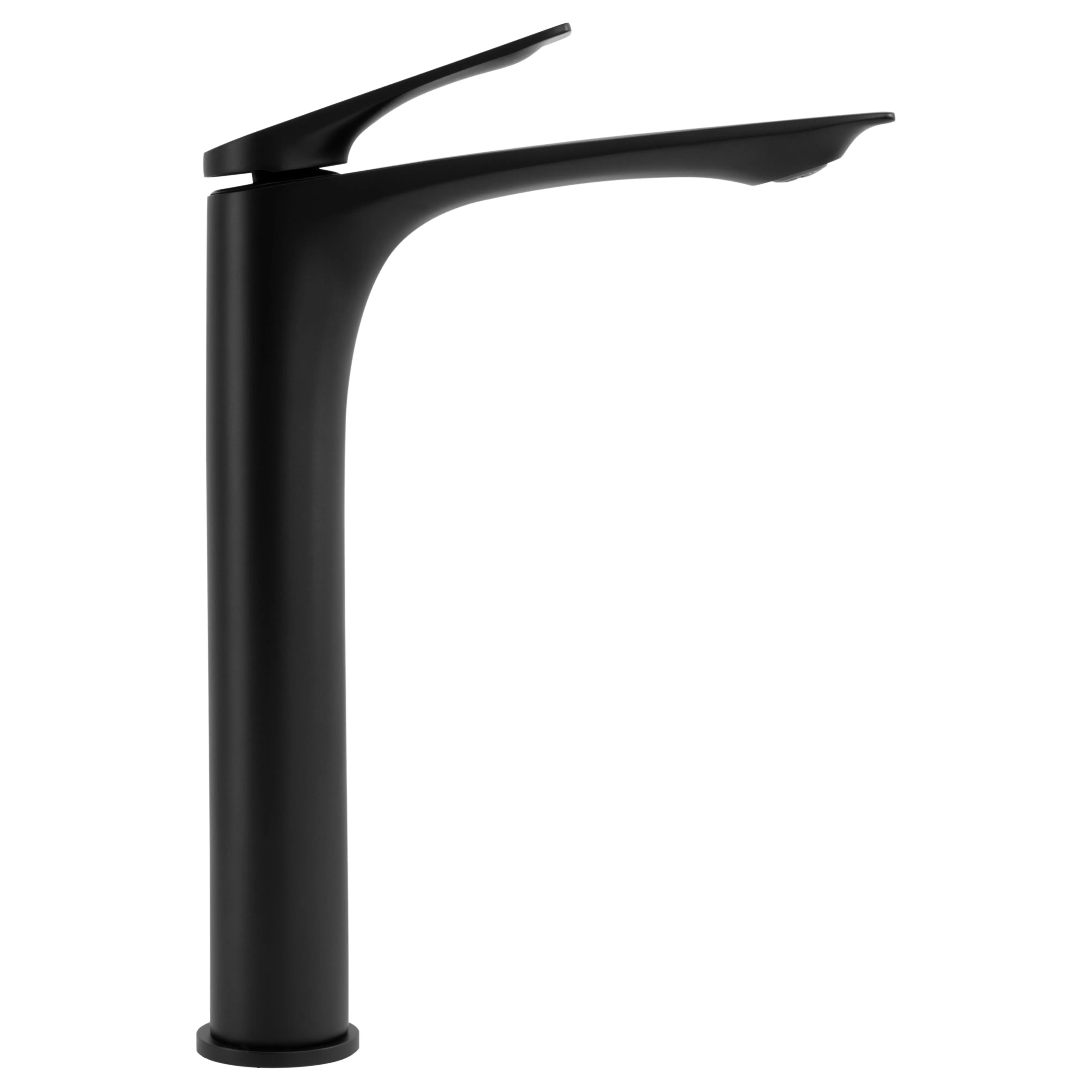 Baterie chiuvetă finisaj negru mat înălțime 30 cm material alamă model Avalon Black High [1]