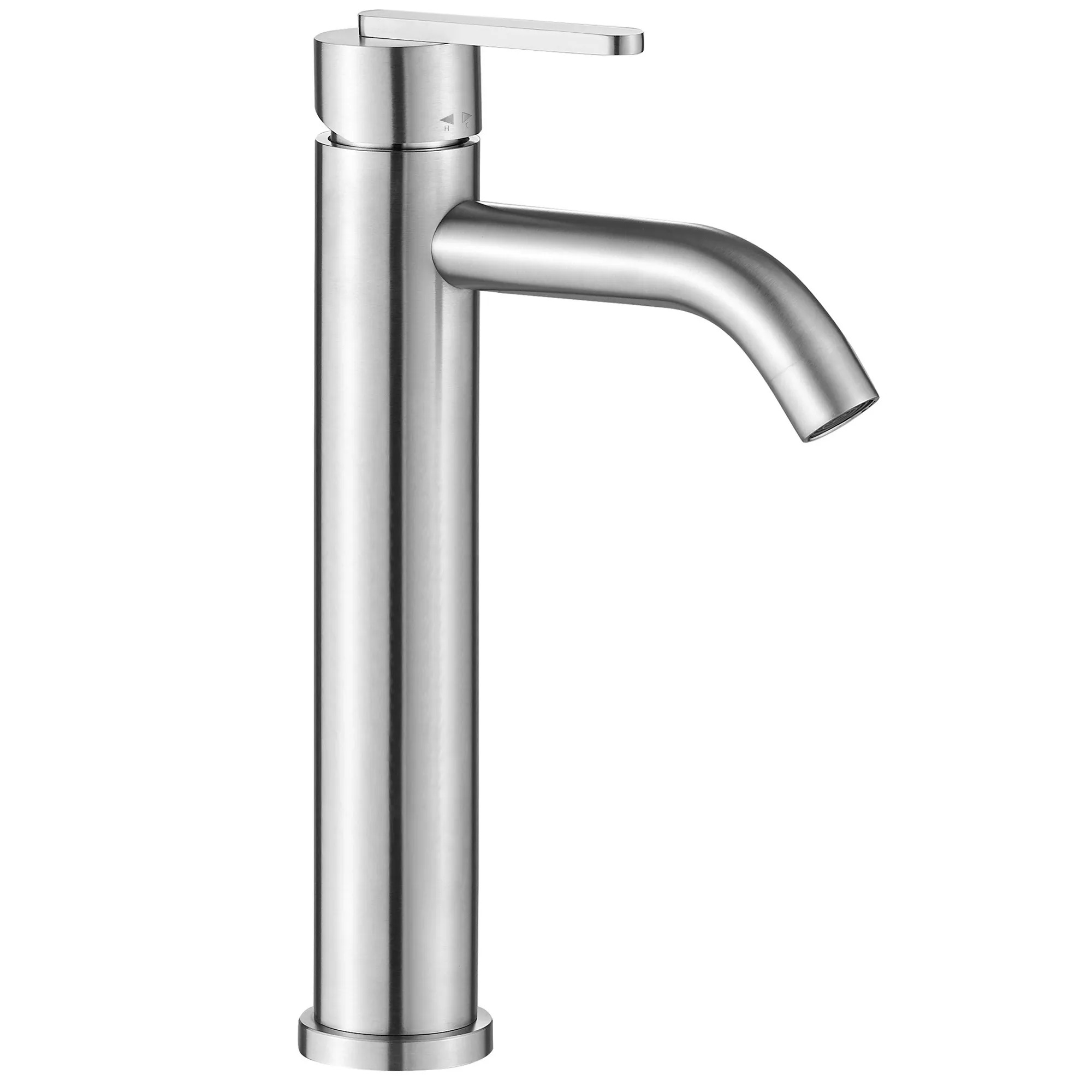 BATERII SANITARE - Baterie chiuvetă finisaj crom periat înălțime 30 cm model Ontario Brushed Nickel High