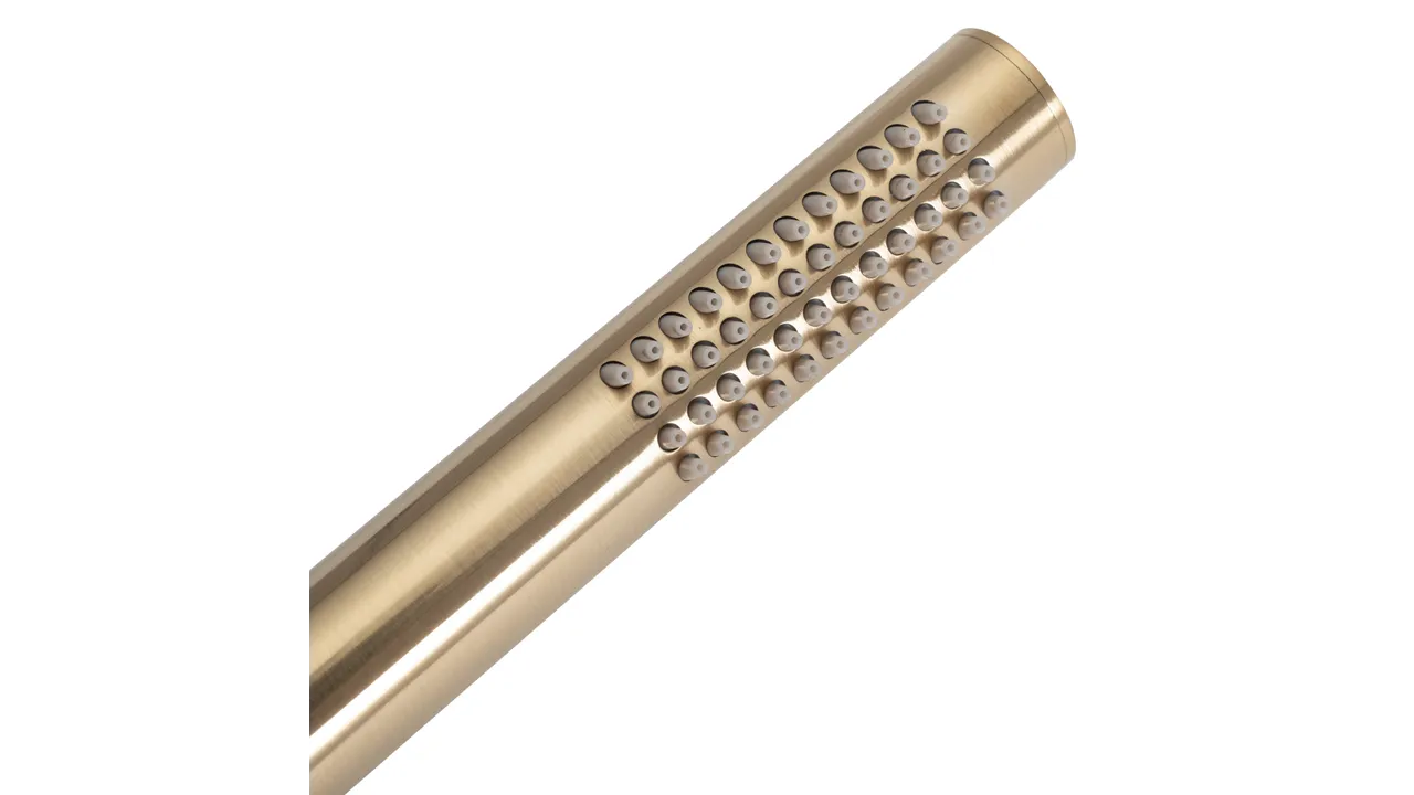 Set de duș încastrat în perete culoare auriu periat înălțime 16 cm model Lungo Gold Brushed [4]