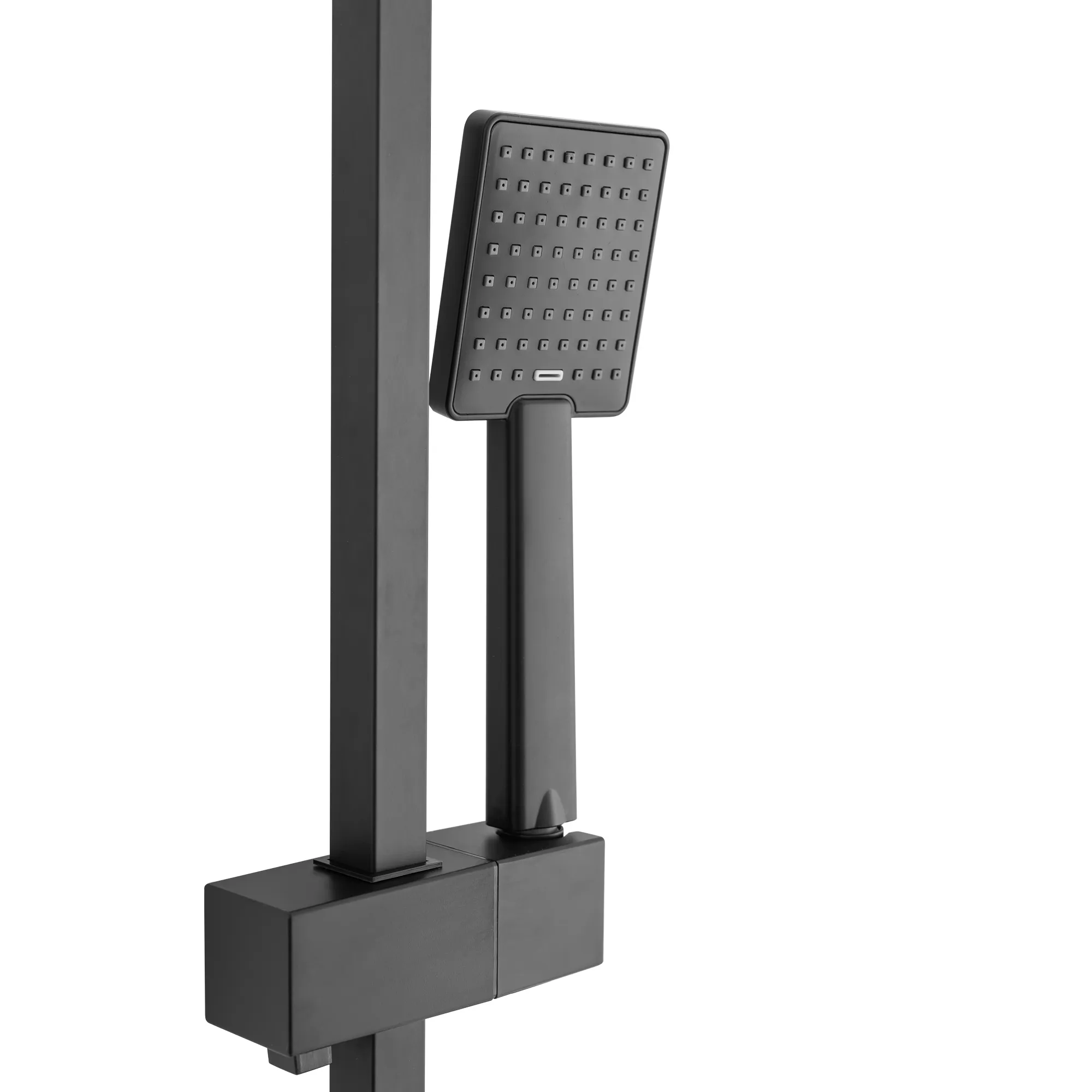 Set de duș culoare negru mat înălțime 102 cm material alamă/ABS model Jack Black Mat [7]