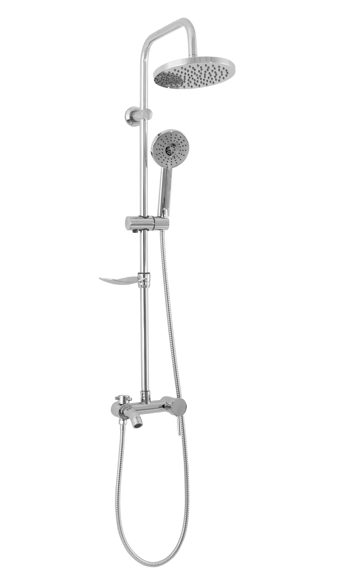 Set de duș culoare crom înălțime 105 cm material alamă/ABS model Luis Chrome