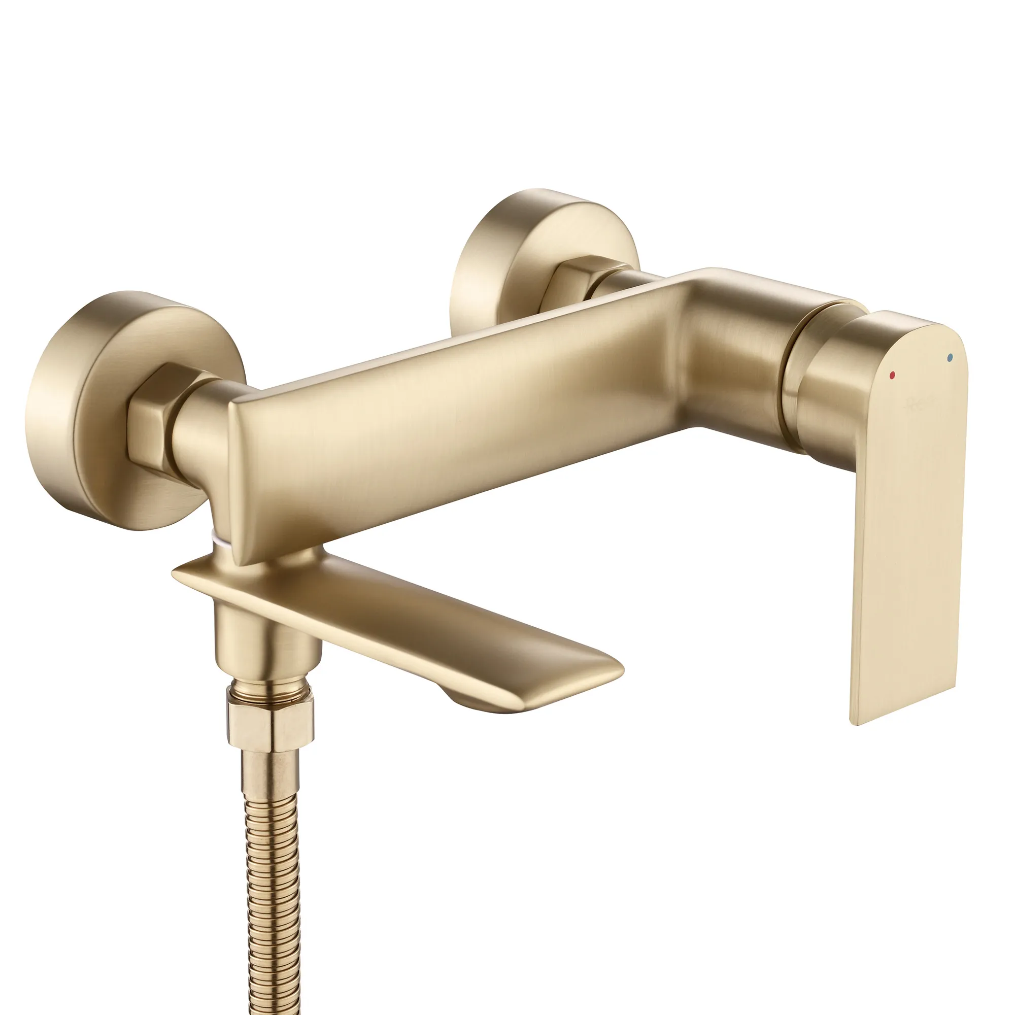 Baterie duș culoare auriu periat înălțime 11 cm model Veneta Brushed Gold [2]