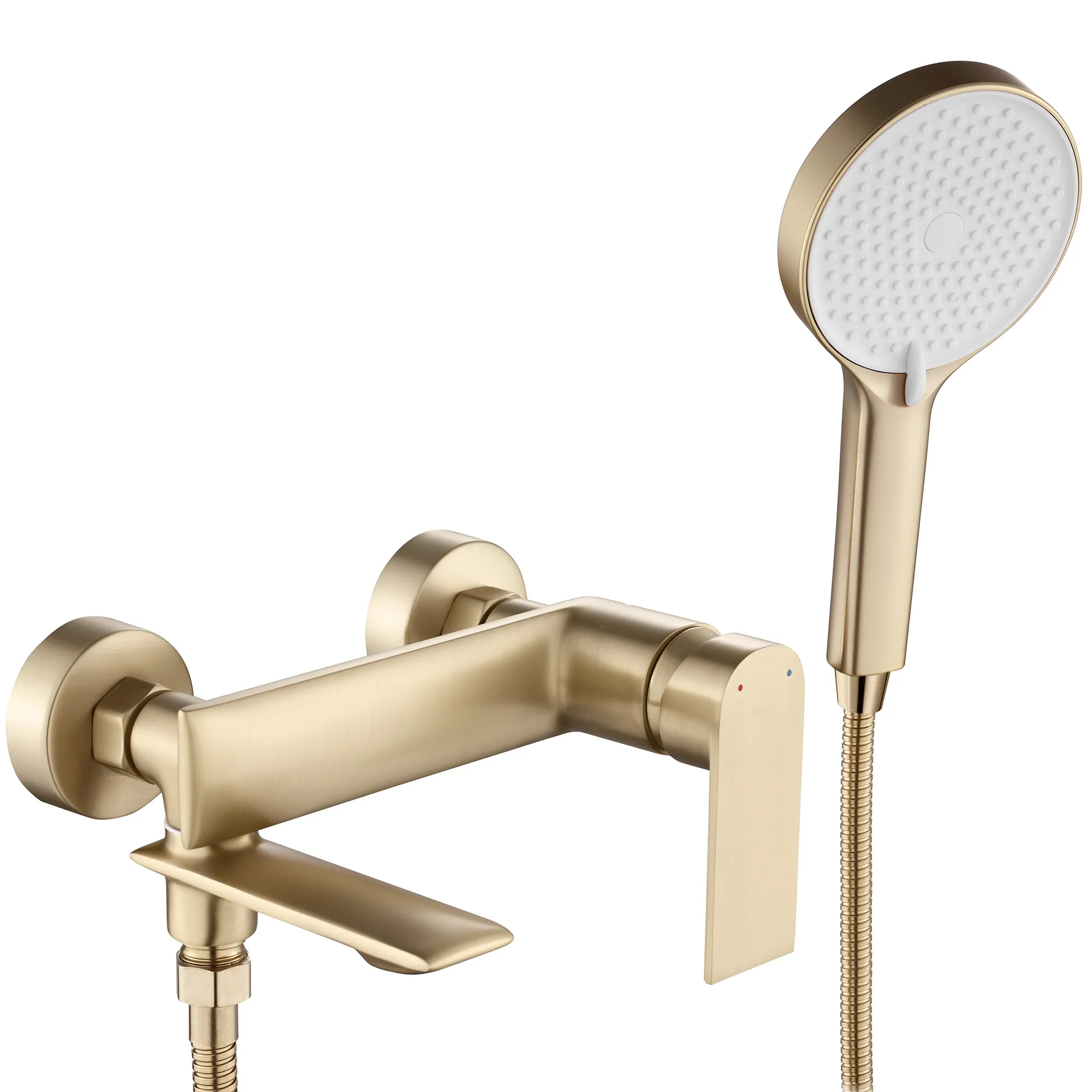Baterii cadă - Baterie duș culoare auriu periat înălțime 11 cm model Veneta Brushed Gold