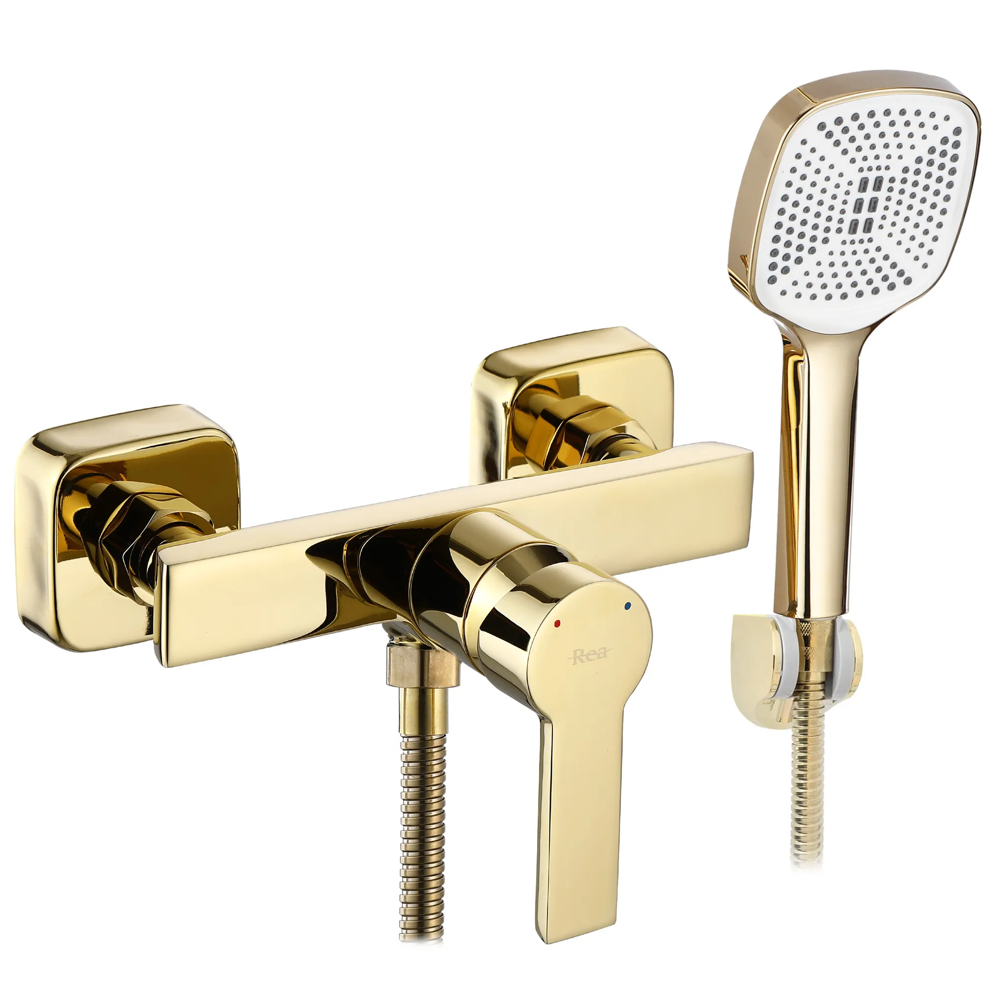 Baterii duș - Baterie duș culoare auriu înălțime 10.5 cm material alamă/ABS model Argus Gold