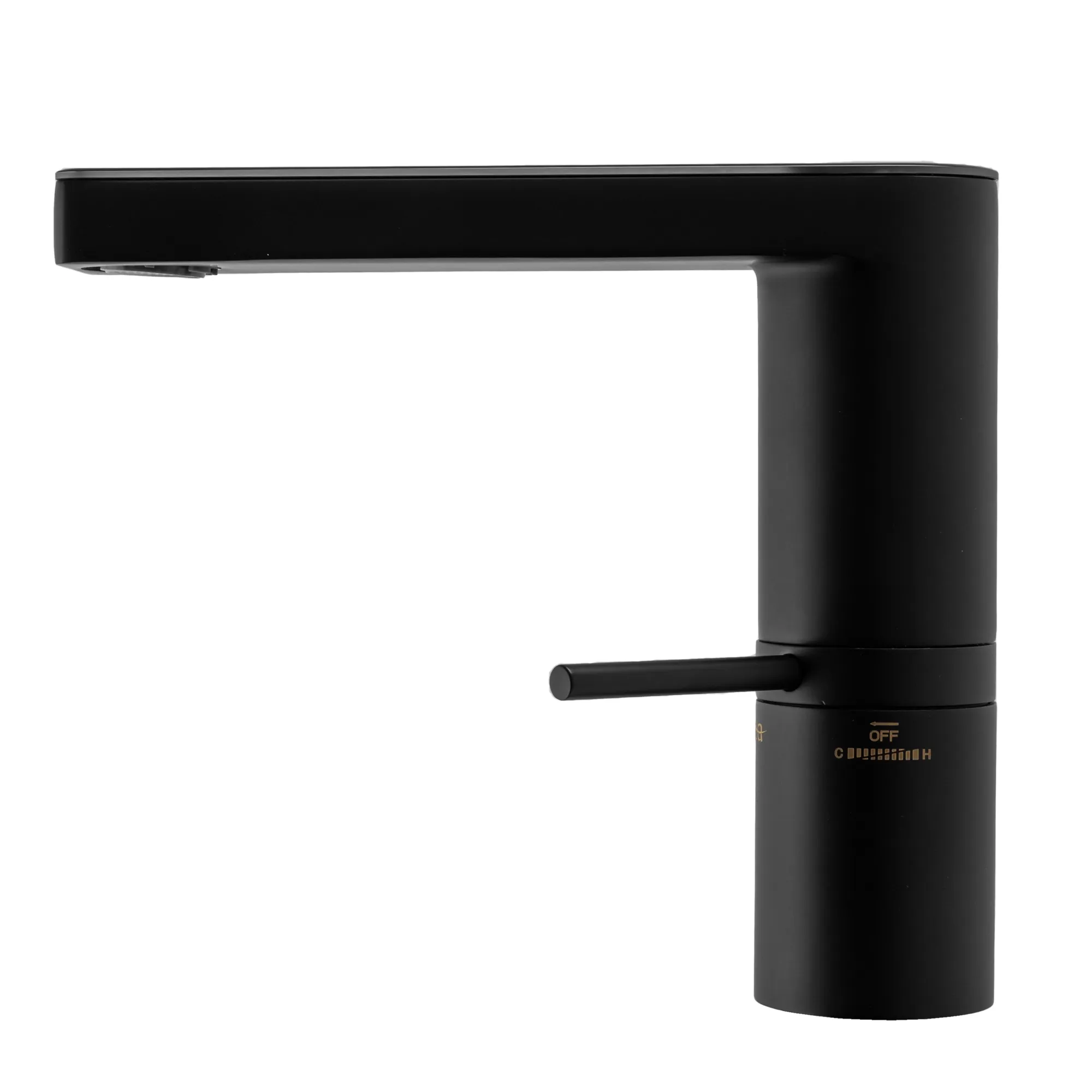 Baterie chiuvetă culoare neagră înălțime 14.5 cm material alamă model Amar Black [5]