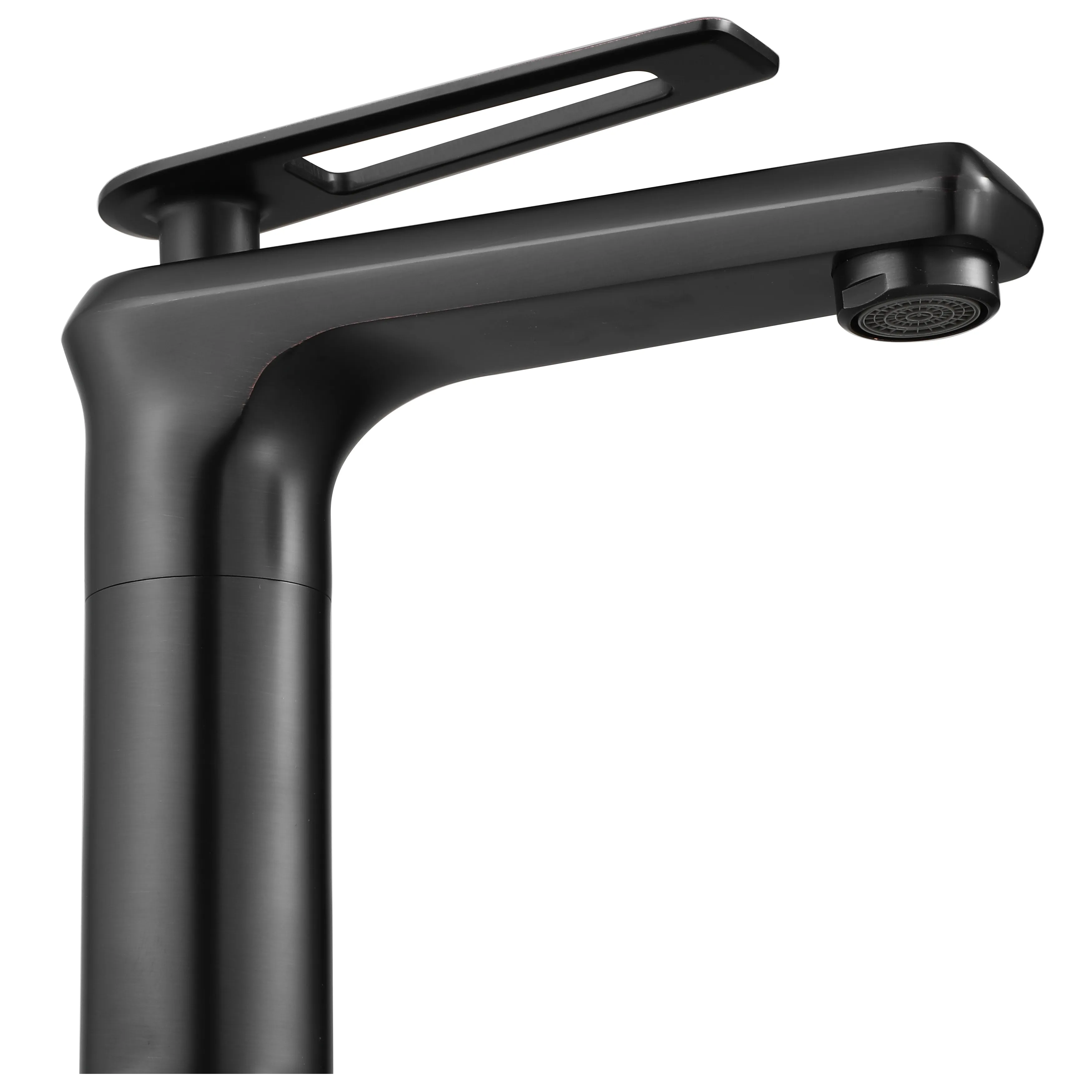 Baterie lavoar culoare negru mat înălțime 15 cm material alamă model Blade Old Black Low [2]