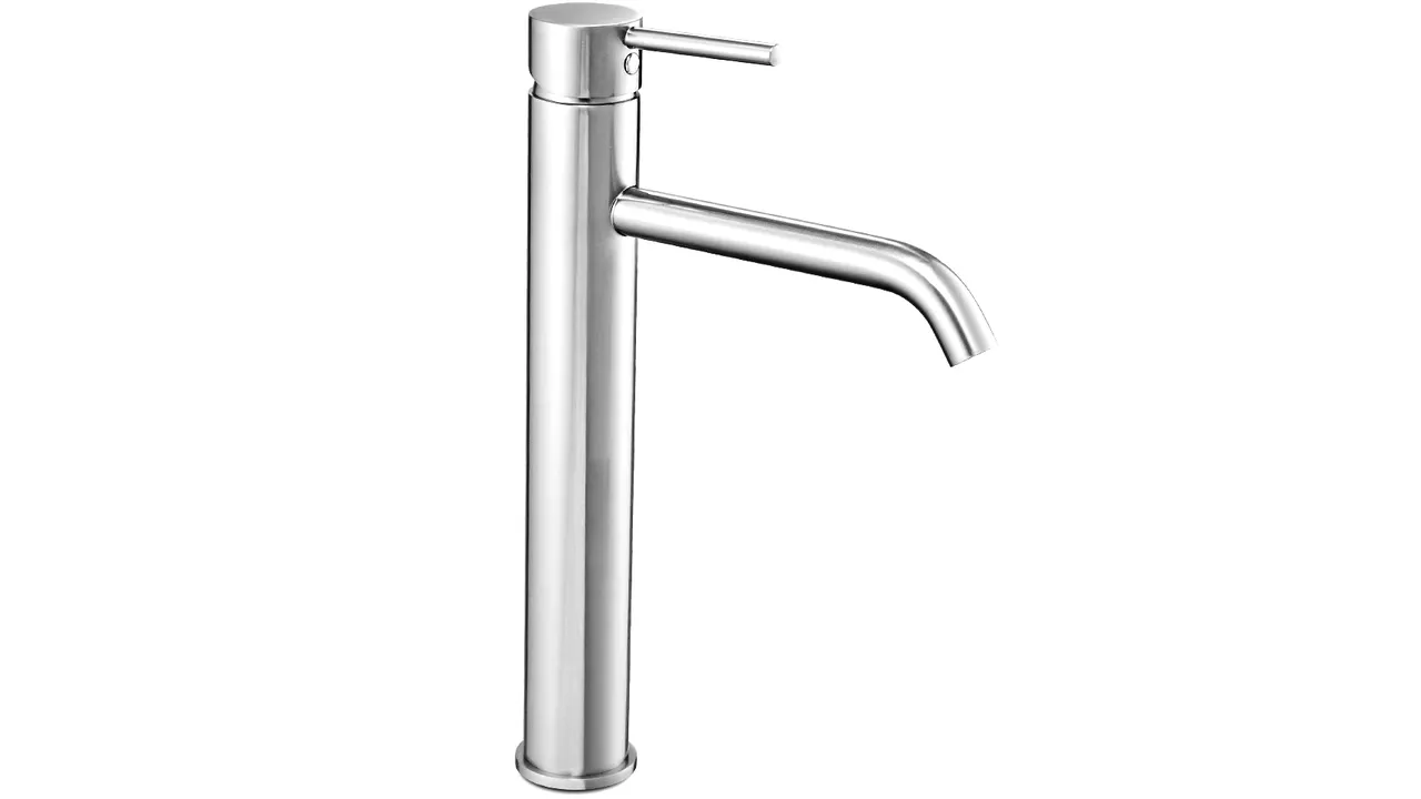Baterie lavoar culoare crom înălțime 28 cm material alamă model Lungo Chrome High [4]