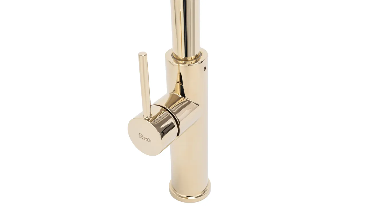 Baterie bucătărie culoare auriu înălțime 48 cm material alamă model Nest Gold [3]