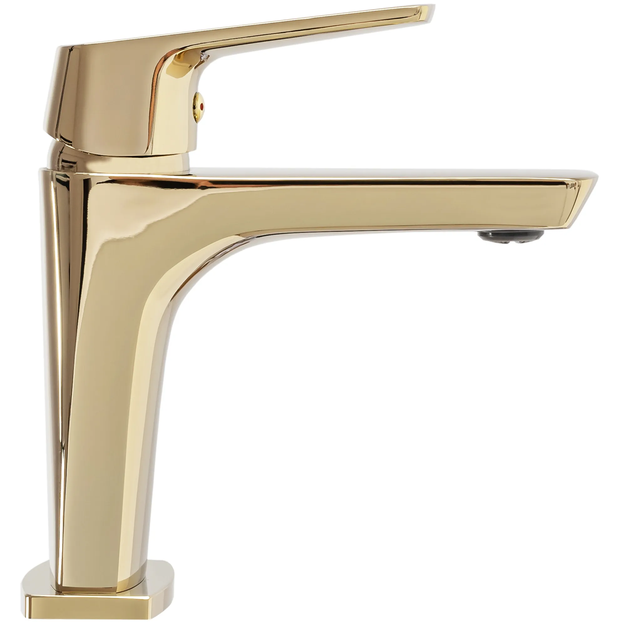 Baterie chiuvetă culoare auriu înălțime 17 cm material alamă model Rusel Gold [1]