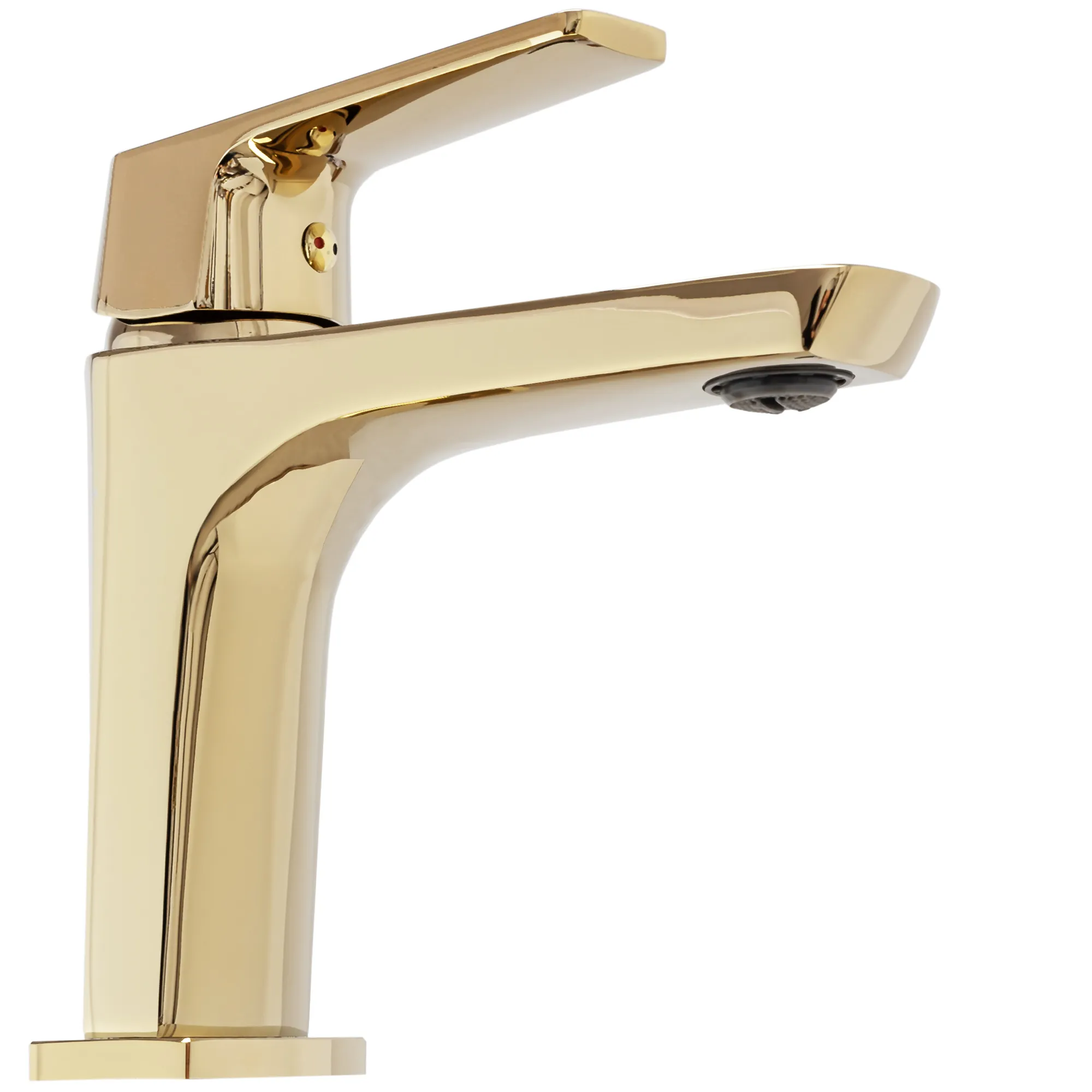 Baterie chiuvetă culoare auriu înălțime 17 cm material alamă model Rusel Gold [2]