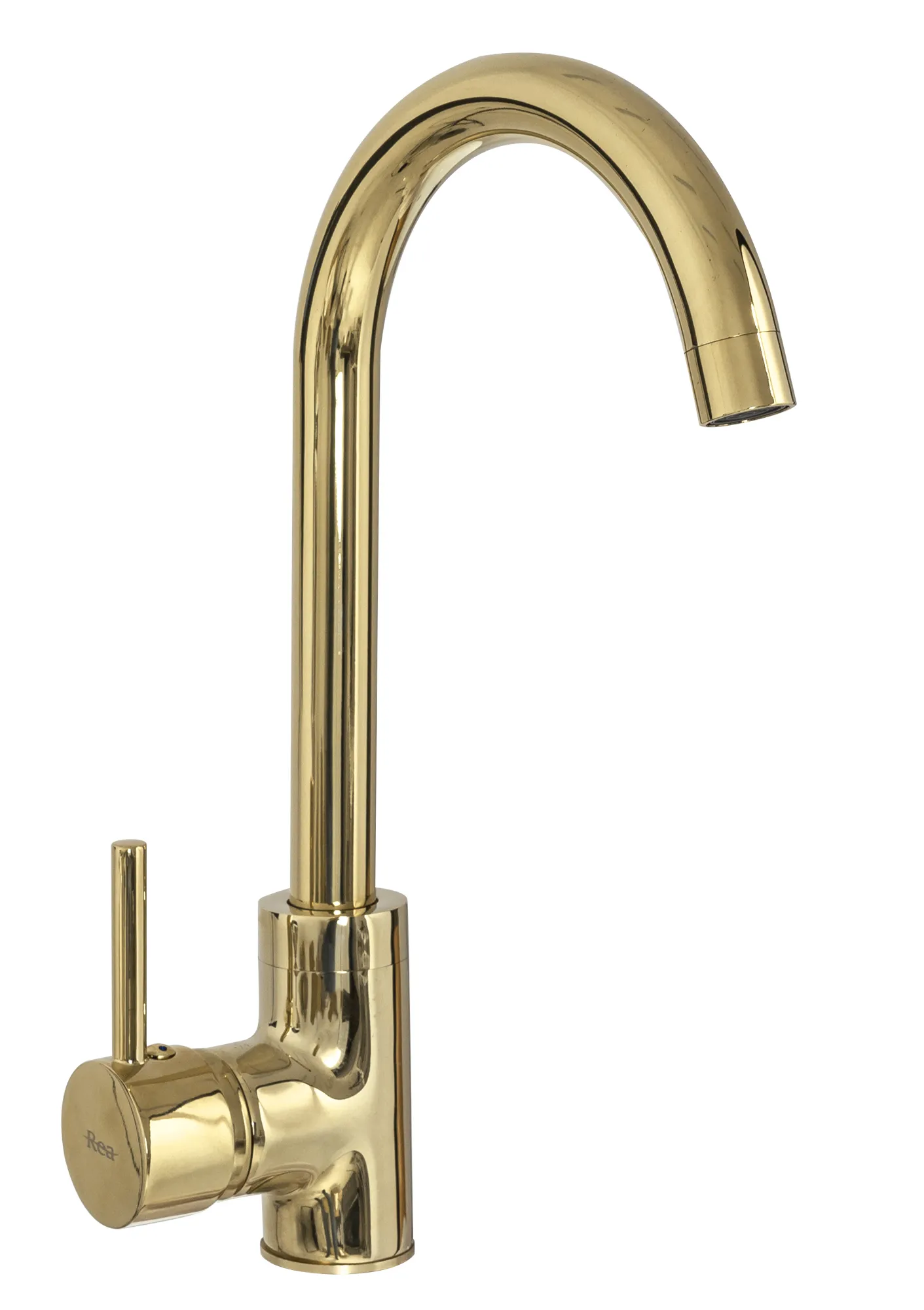 BATERII SANITARE - Baterie lavoar culoare auriu înălțime 30 cm material alamă model Talisa Gold High