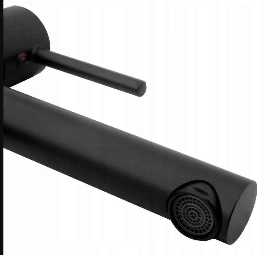 Baterie chiuvetă culoare negru mat înălțime 31.5 cm material alamă model Tess Black High [4]