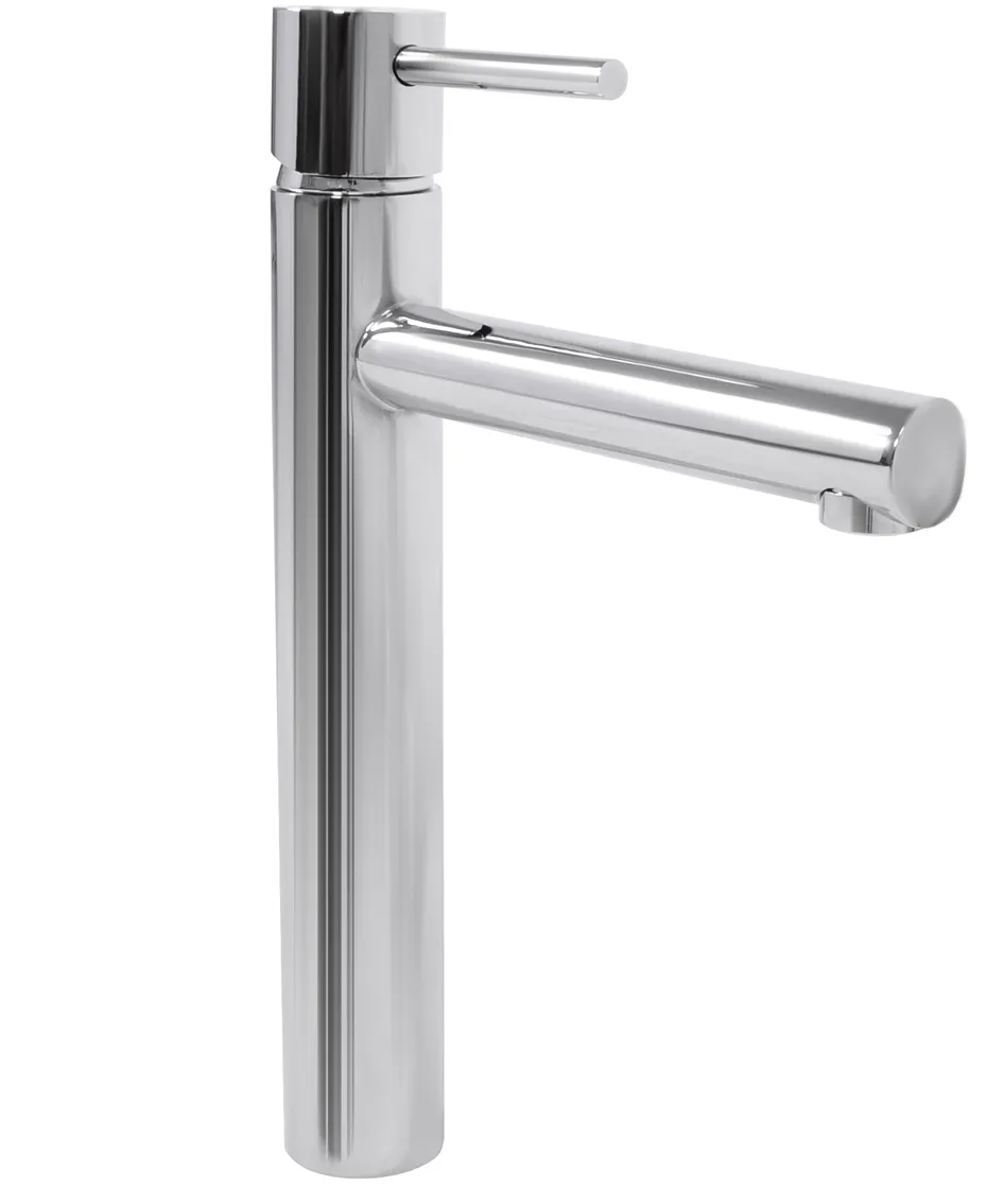 BATERII SANITARE - Baterie chiuvetă culoare crom înălțime 31.5 cm material alamă model Tess Chrome High
