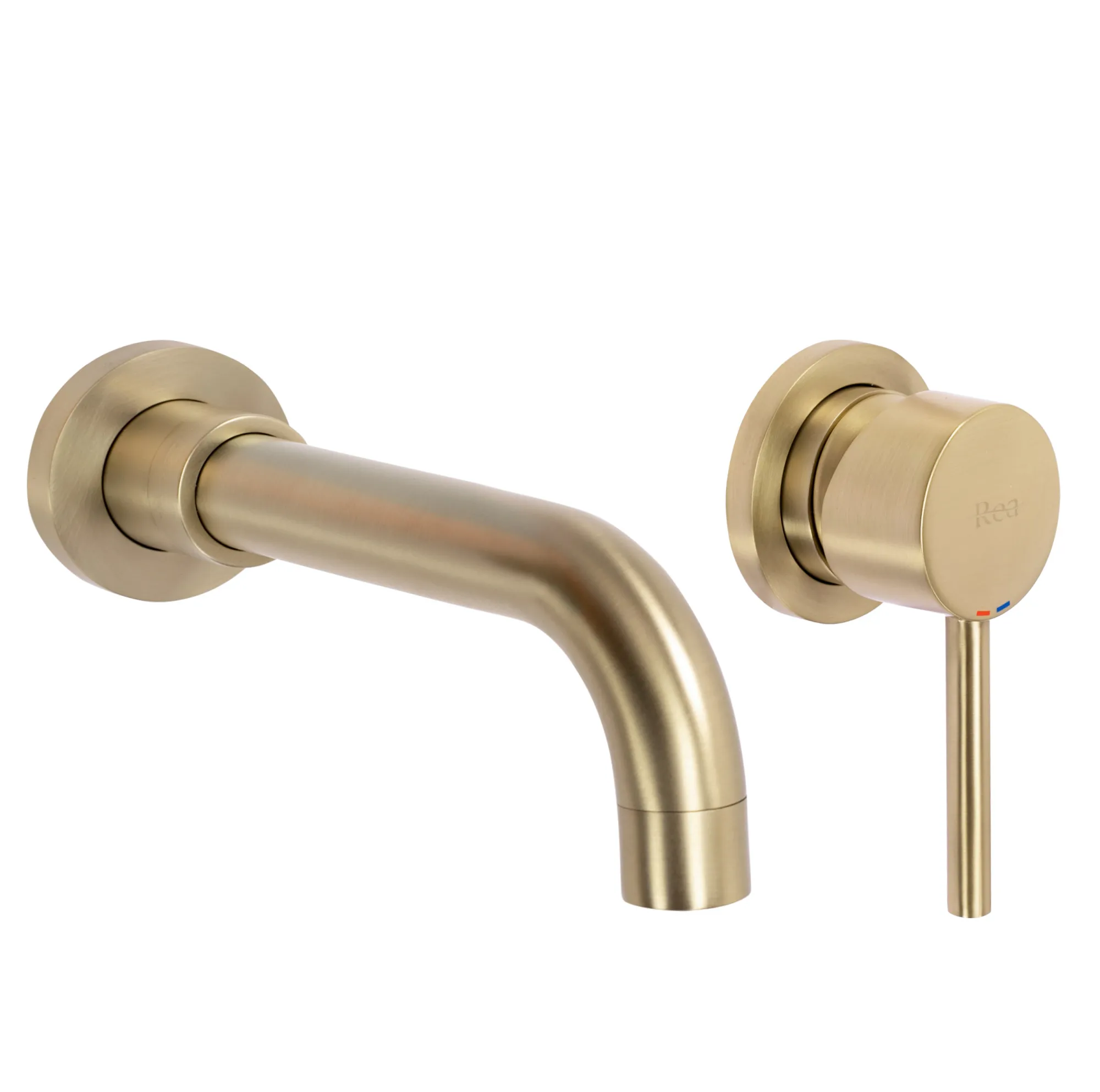 Baterie lavoar culoare auriu periat înălțime 11 cm material alamă model Lungo Long Gold Brushed