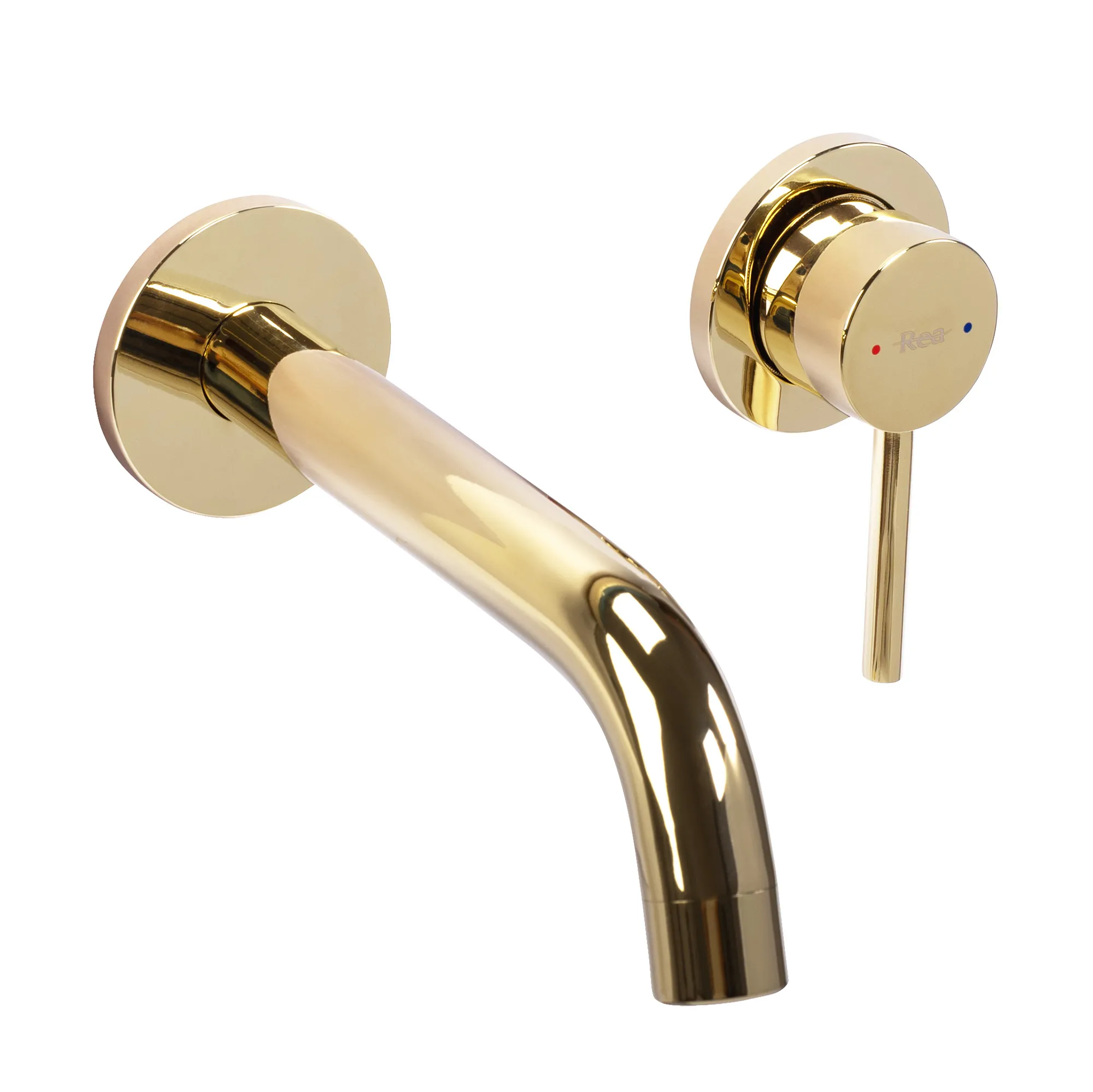 Baterie lavoar culoare auriu înălțime 10 cm material alamă model Owen Gold [2]