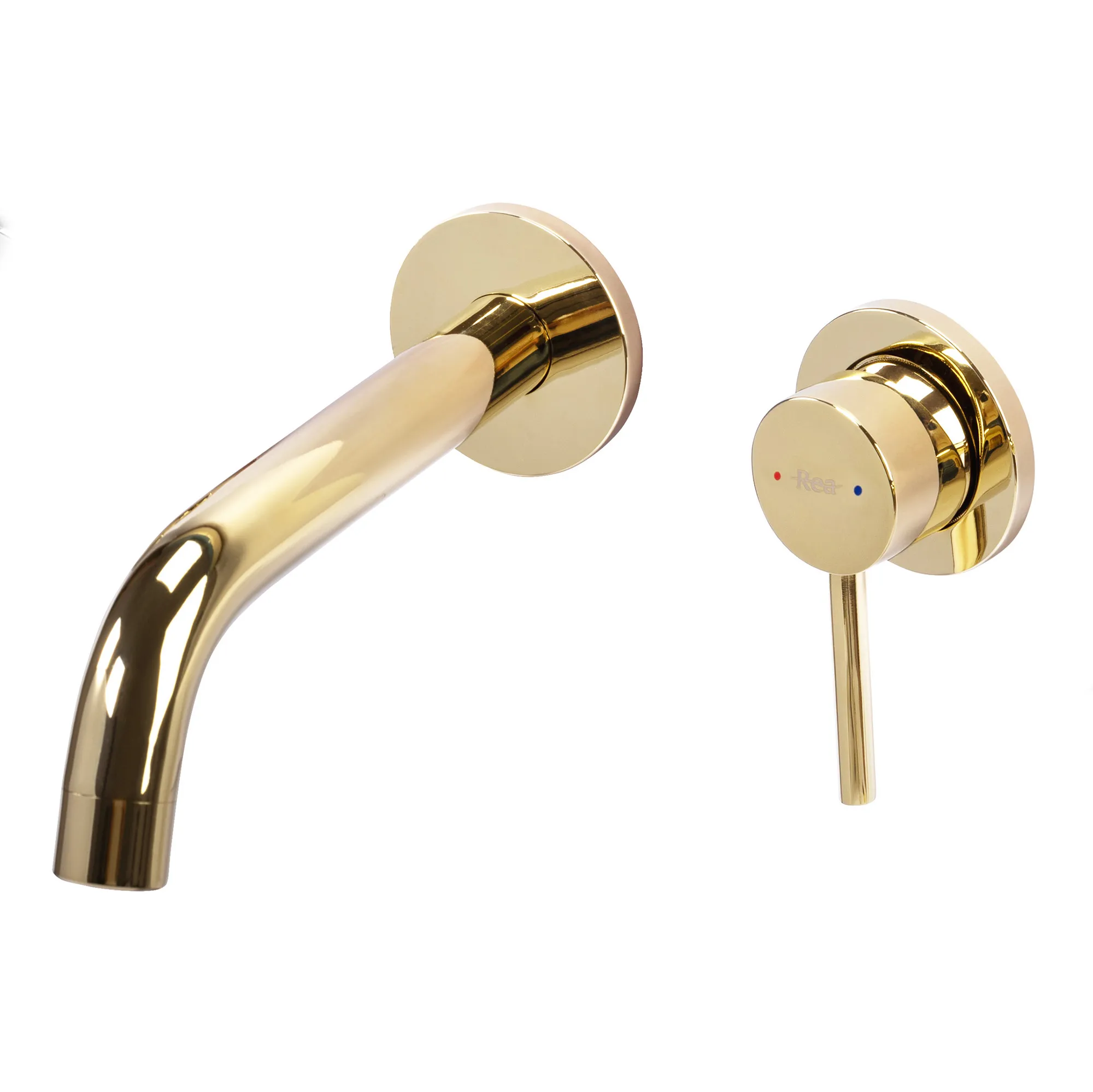 Baterie lavoar culoare auriu înălțime 10 cm material alamă model Owen Gold [1]